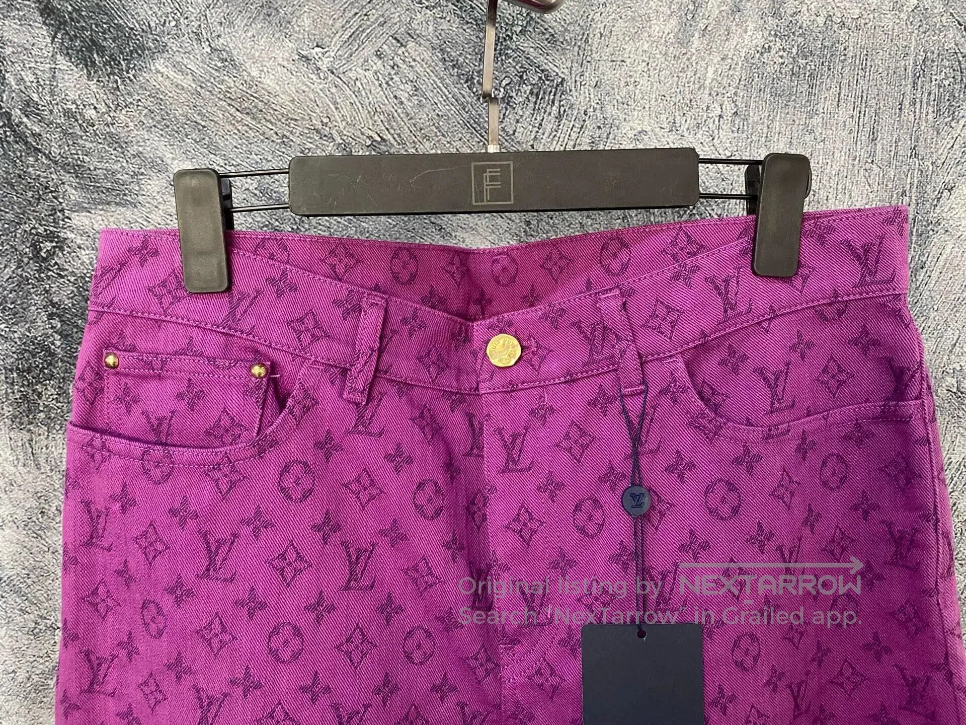 Louis Vuitton louis vuitton purple logo jeans for men. Size US 33 - 5 Thumbnail