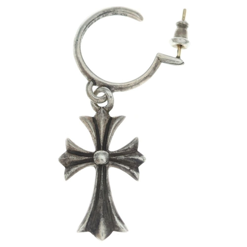 Chrome Hearts CHROME HEARTS Tiny CH Cross Hoop Earring Silver Size ONE SIZE - 2 Thumbnail