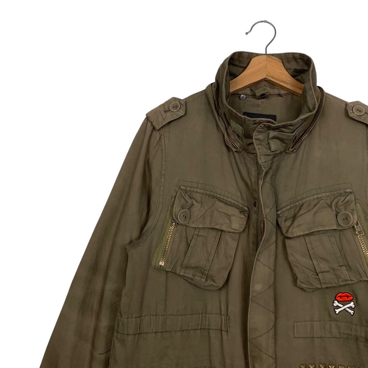 Vintage ☀️Nice design World Wide Love military style parka jacket Size US M / EU 48-50 / 2 - 7 Thumbnail