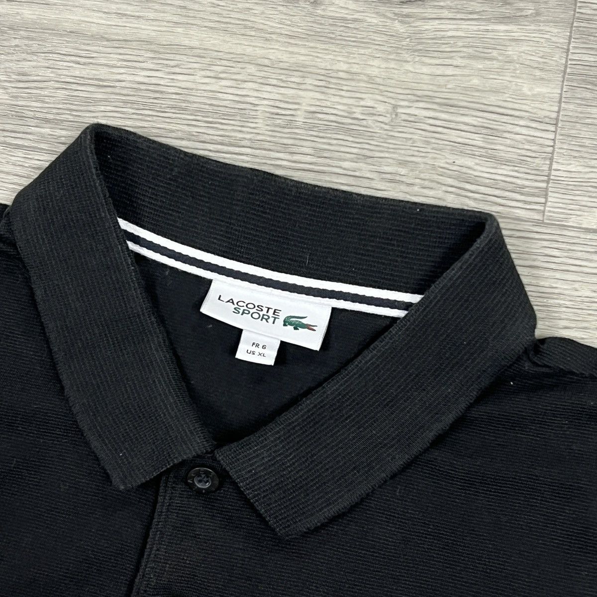 Lacoste Lacoste Sport Logo Graphic Polo Shirt Black White Grey Size US XL / EU 56 / 4 - 4 Thumbnail
