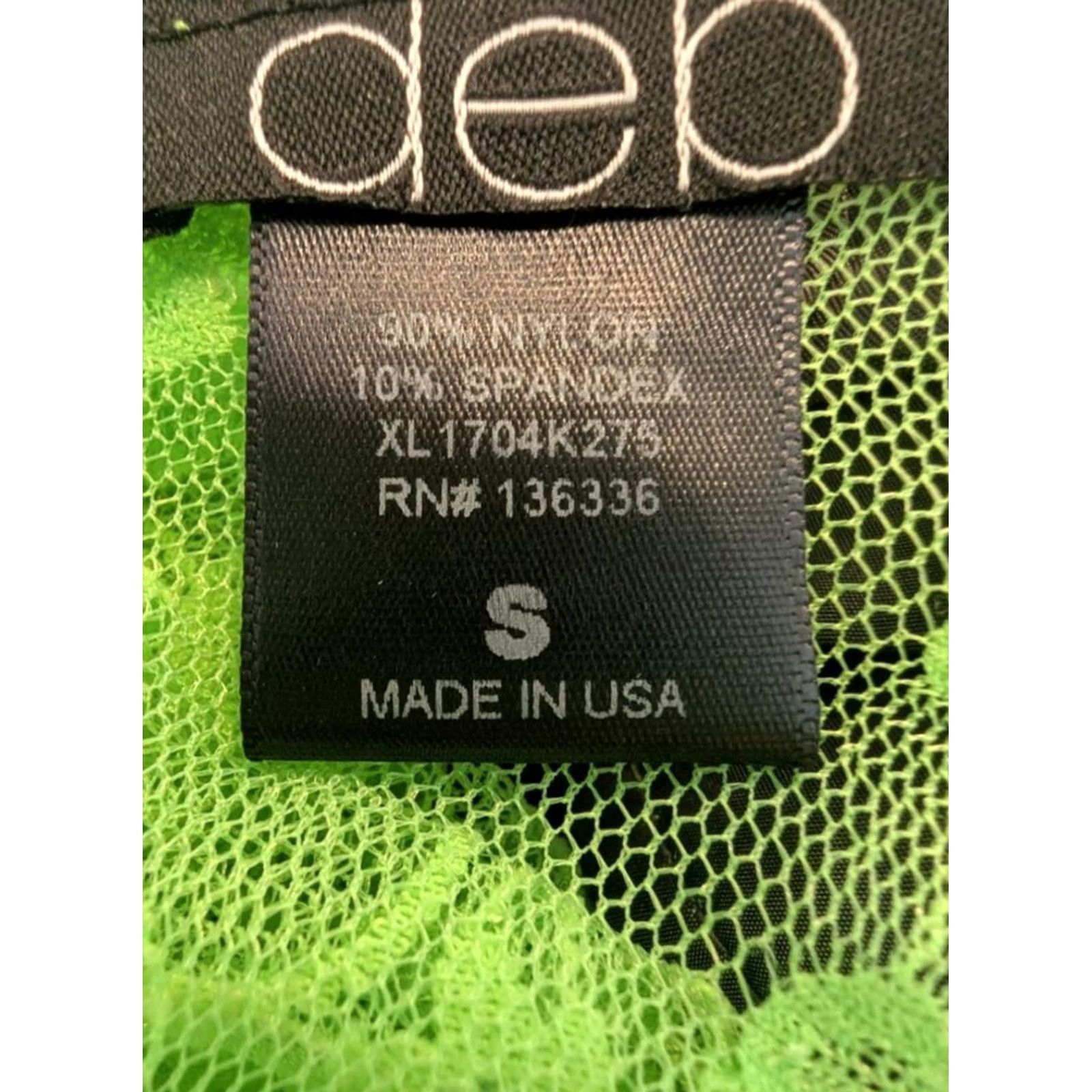 Vintage VINTAGE Deb Neon Green Sheer Lace Cold Shoulder Top Juniors Small Y2K Coquette Whimsigoth Womens Size S / US 4 / IT 40 - 6 Thumbnail