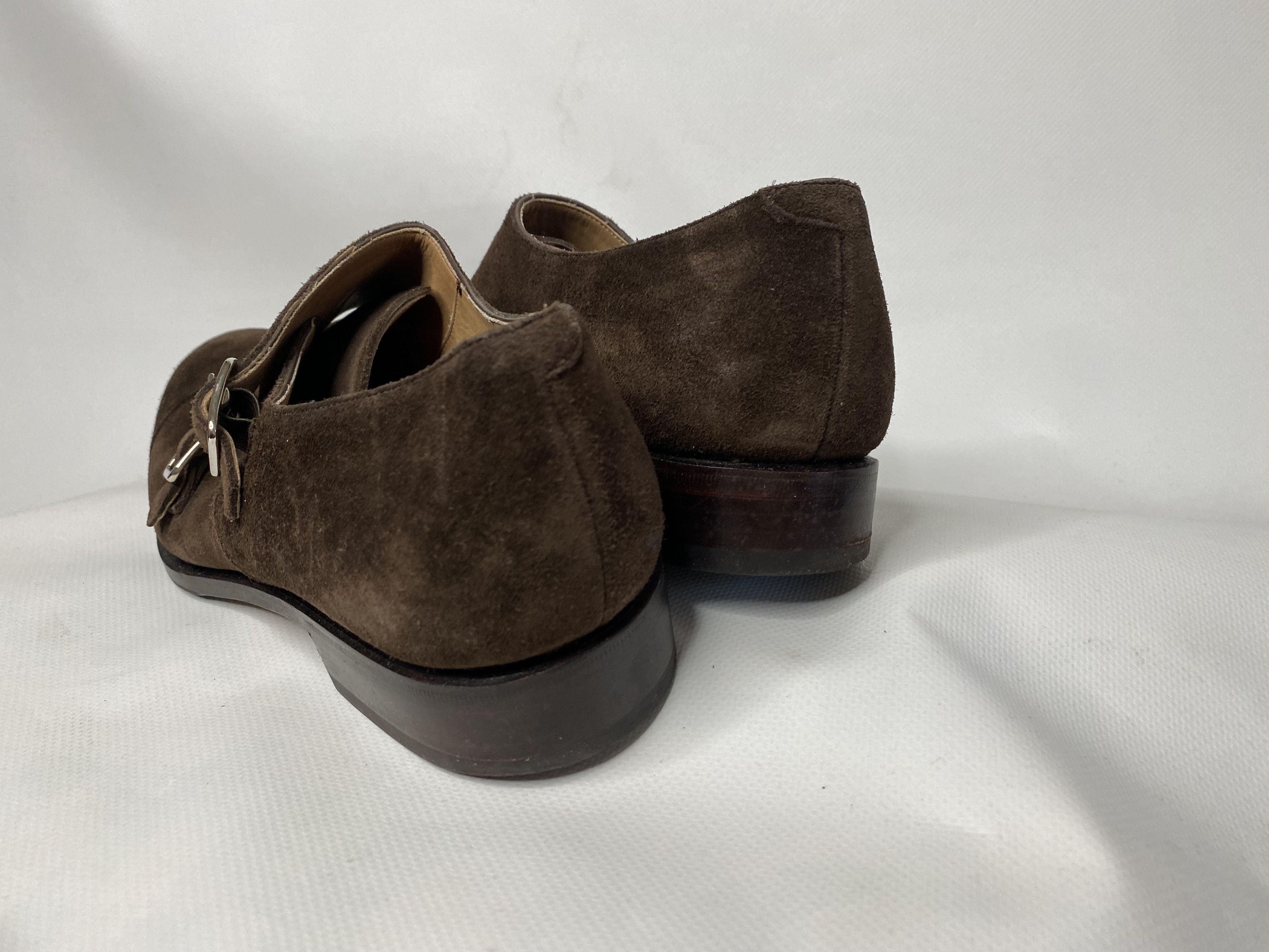 Carmina × Vintage CARMINA FOR PELIKAMO DOUBLE MONK STRAP CALF SUEDE SIZE EU 40 Size US 8 / EU 41 - 2 Thumbnail
