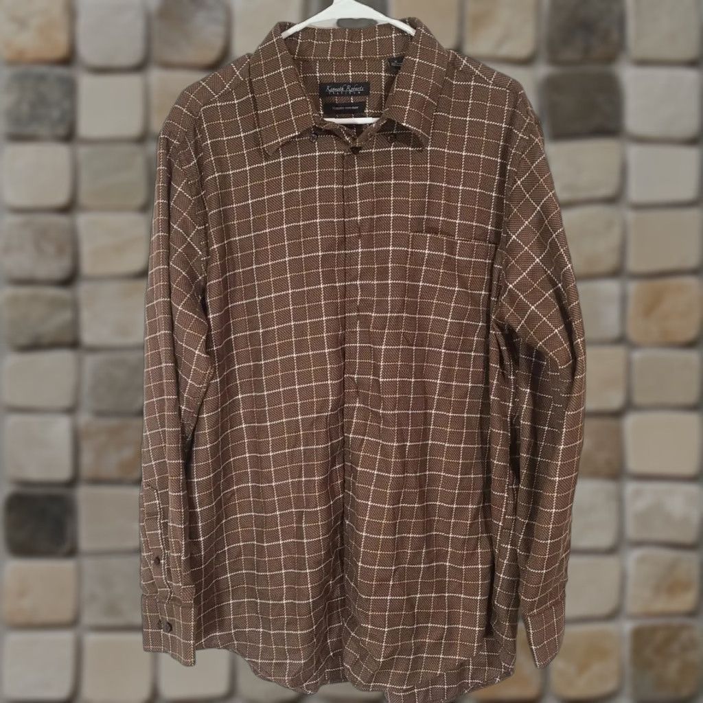 Greats Mens Kenneth Roberts Platinum Long Sleeve Brown Plaid XL Shirt Mens Kenneth Roberts Platinum Long Sleeve Brown Plaid XL Shirt Size US XL / EU 56 / 4 - 1 Thumbnail