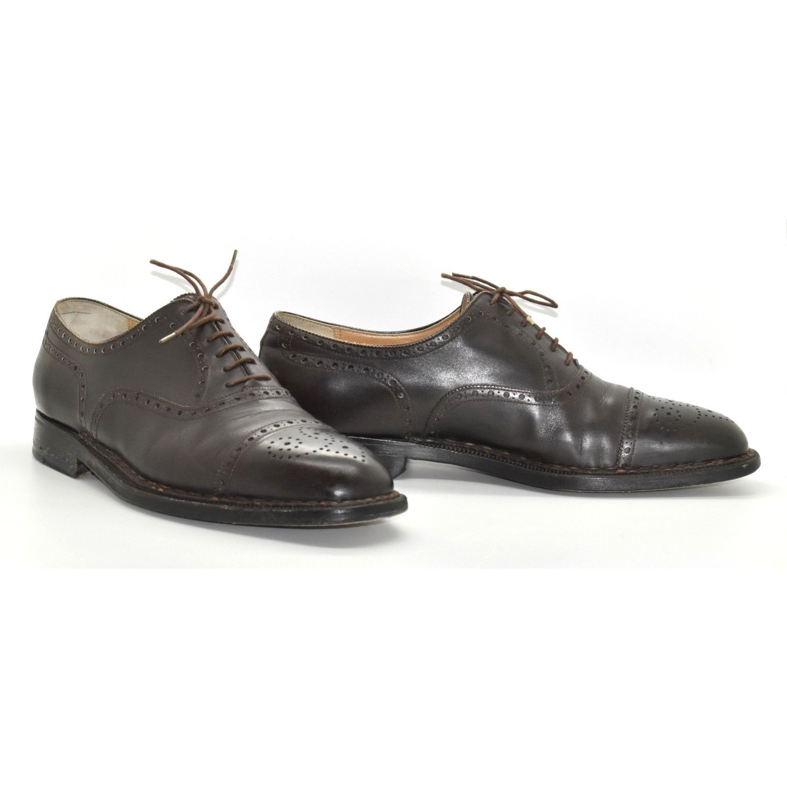 Sutor Mantellassi A8 SUTOR MANTELLASSI Brown Leather Cap Toe Oxford Shoes 10 Size US 10 / EU 43 - 1 Thumbnail