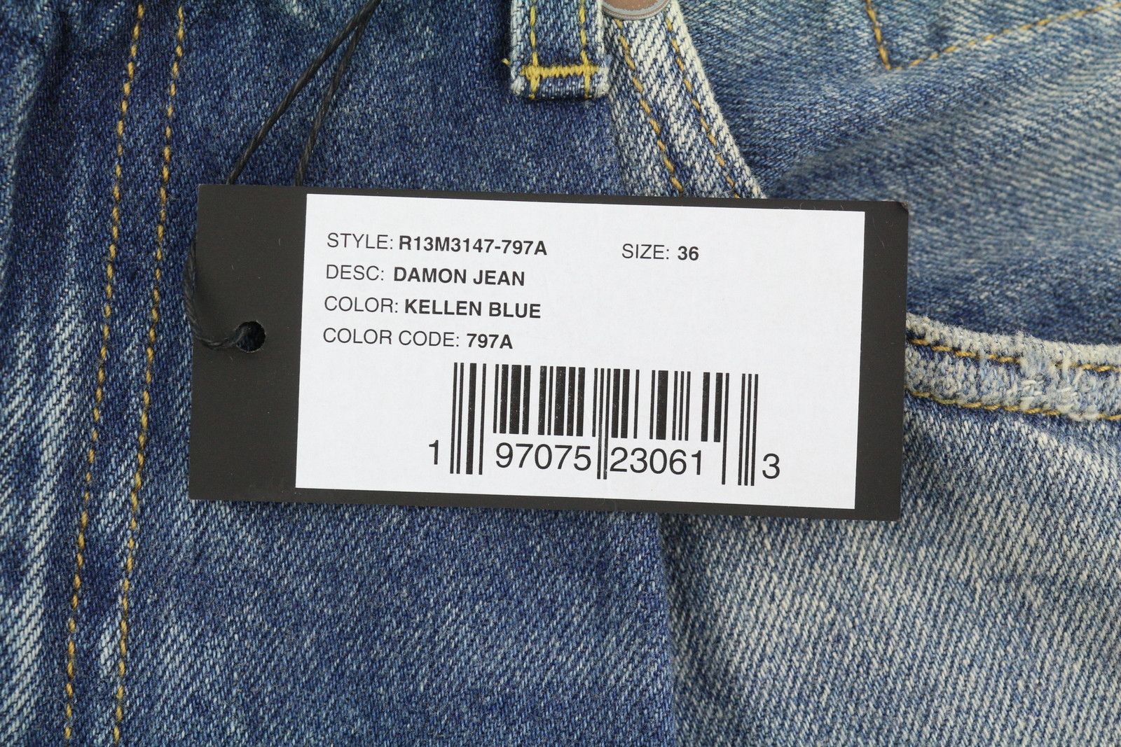 R13 DAMON PLEATED 36 Kellen Faded Blue PS26 88275 Size 26" / US 2 / IT 38 - 7 Thumbnail