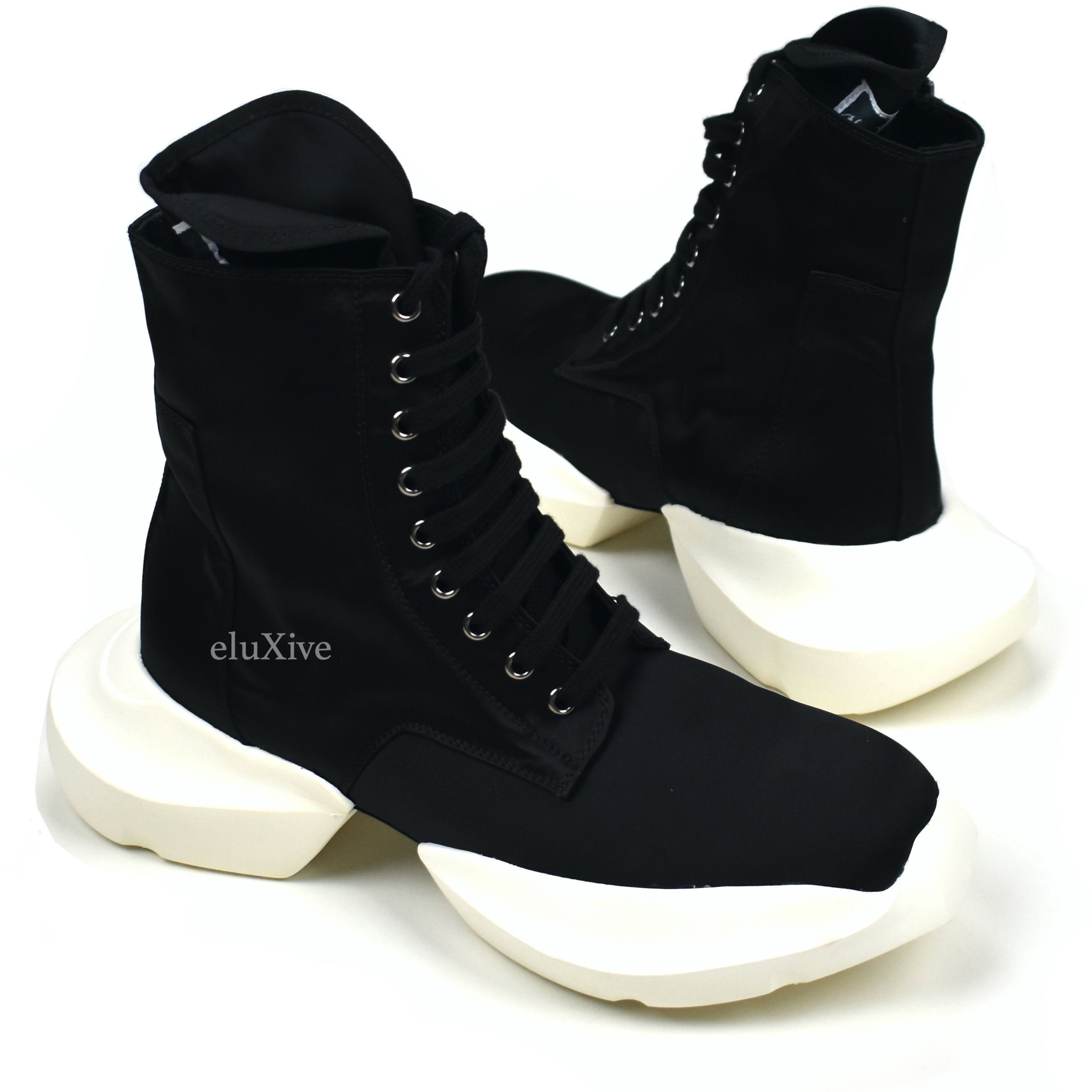 Rick Owens Drkshdw Rick Owens Army Sneaker Boots Black Milk NWT Size US 8 / EU 41 - 1 Preview