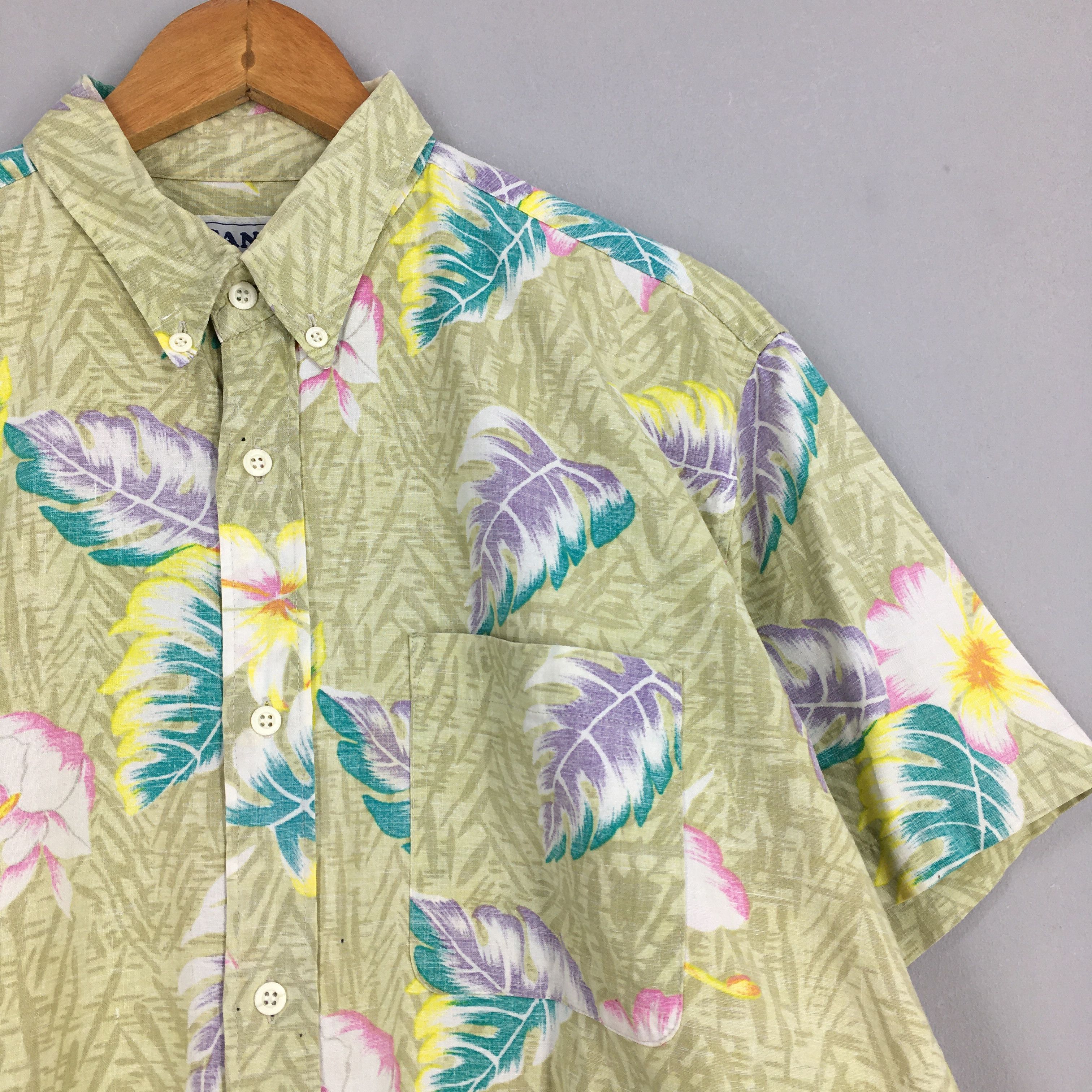 Other Vintage 90s Leaves Hawaii Aloha Button Up Shirts Large Size US L / EU 52-54 / 3 - 2 Thumbnail