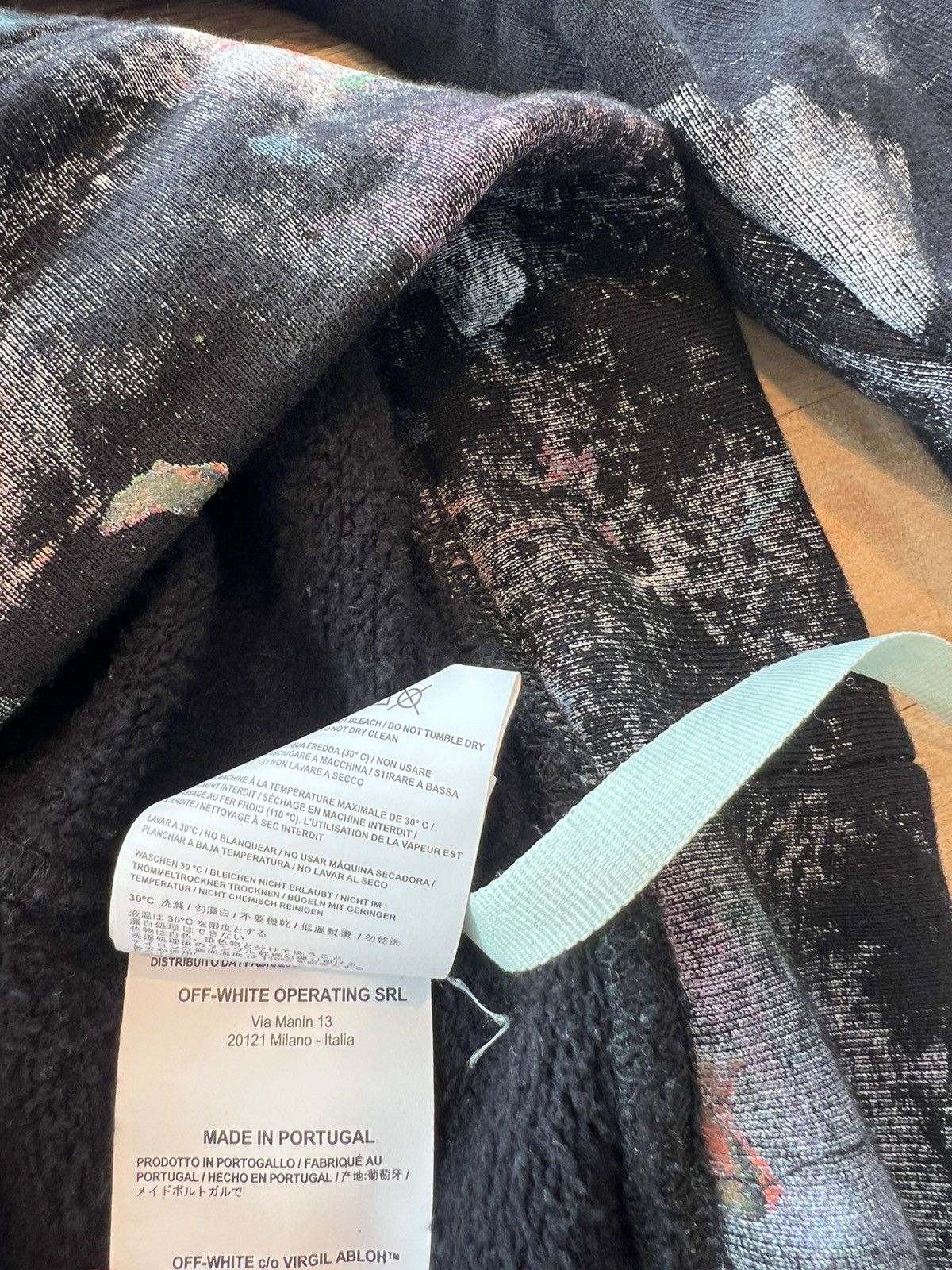 Off-White Off White Galaxy Brushed Graphic Hoodie Size US XS / EU 42 / 0 - 7 Thumbnail