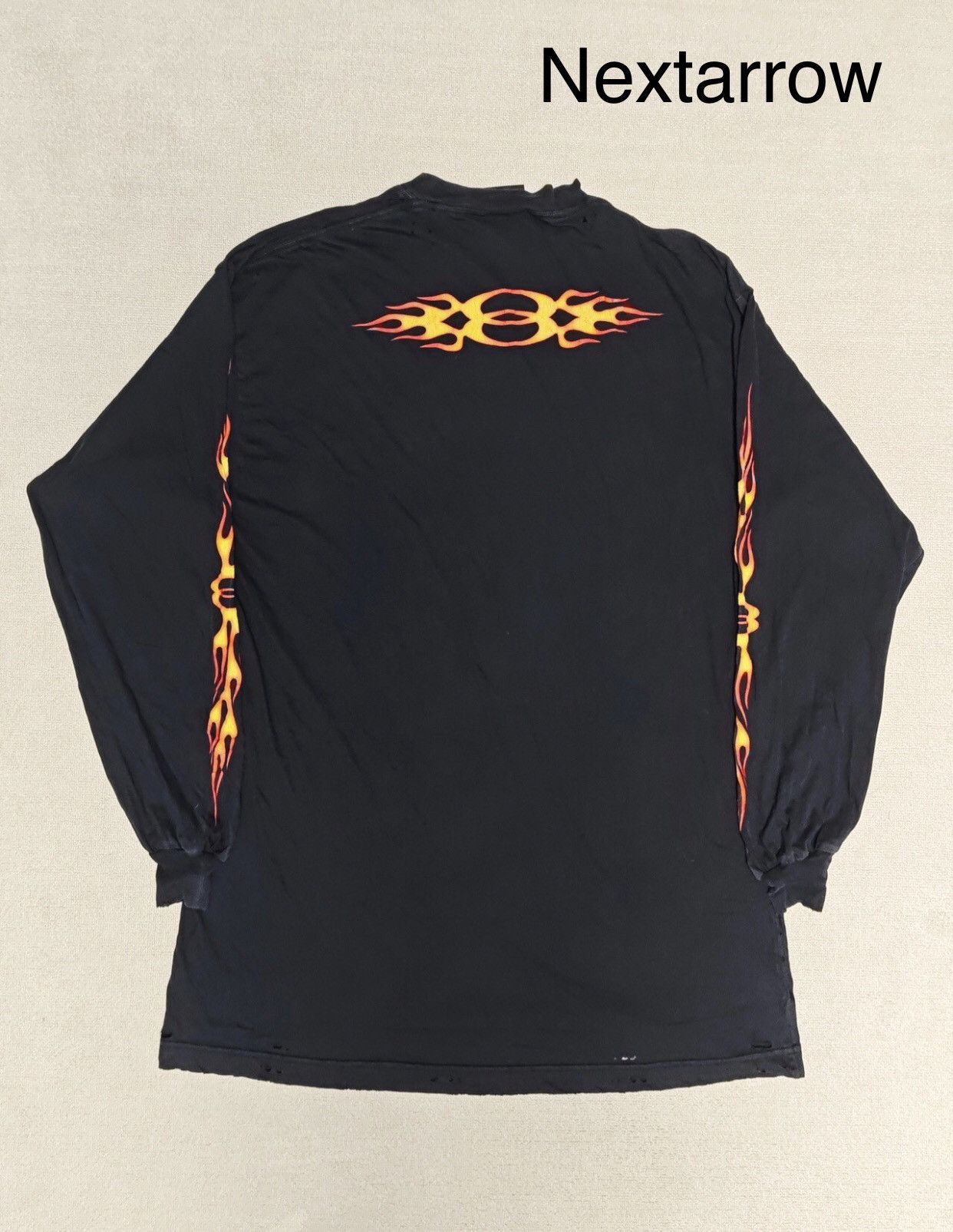 Balenciaga Balenciaga 24Fall Double Ring Flame long sleeved T-shirt Size US S / EU 44-46 / 1 - 2 Thumbnail