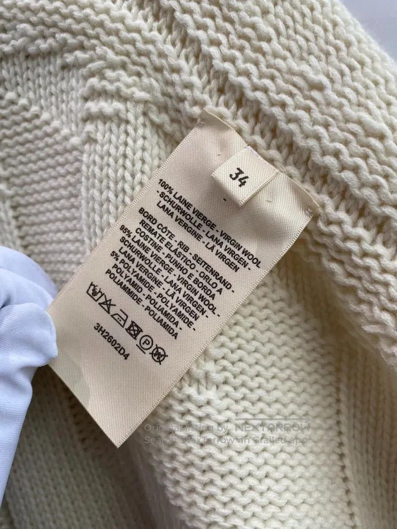 Hermes Hermes Beige Wool Cloak Sweater Size XXS / US 00 / IT 34 - 6 Thumbnail