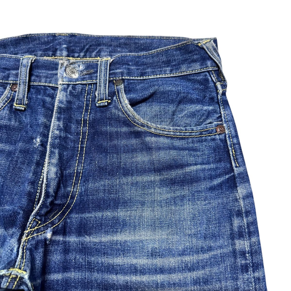 Vintage Vintage 70s BIGSTONE Denim Selvedge Jeans Repaired Size US 29 - 6 Thumbnail