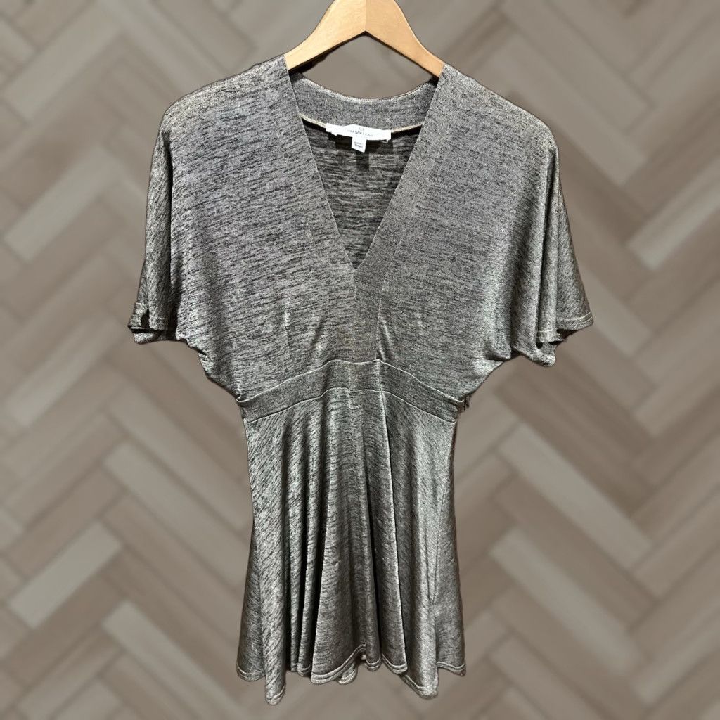 Vintage Oh My Love London Y2K Dress S Gray Lace Knee Length Bodycon Womens Size S / US 4 / IT 40 - 1 Thumbnail