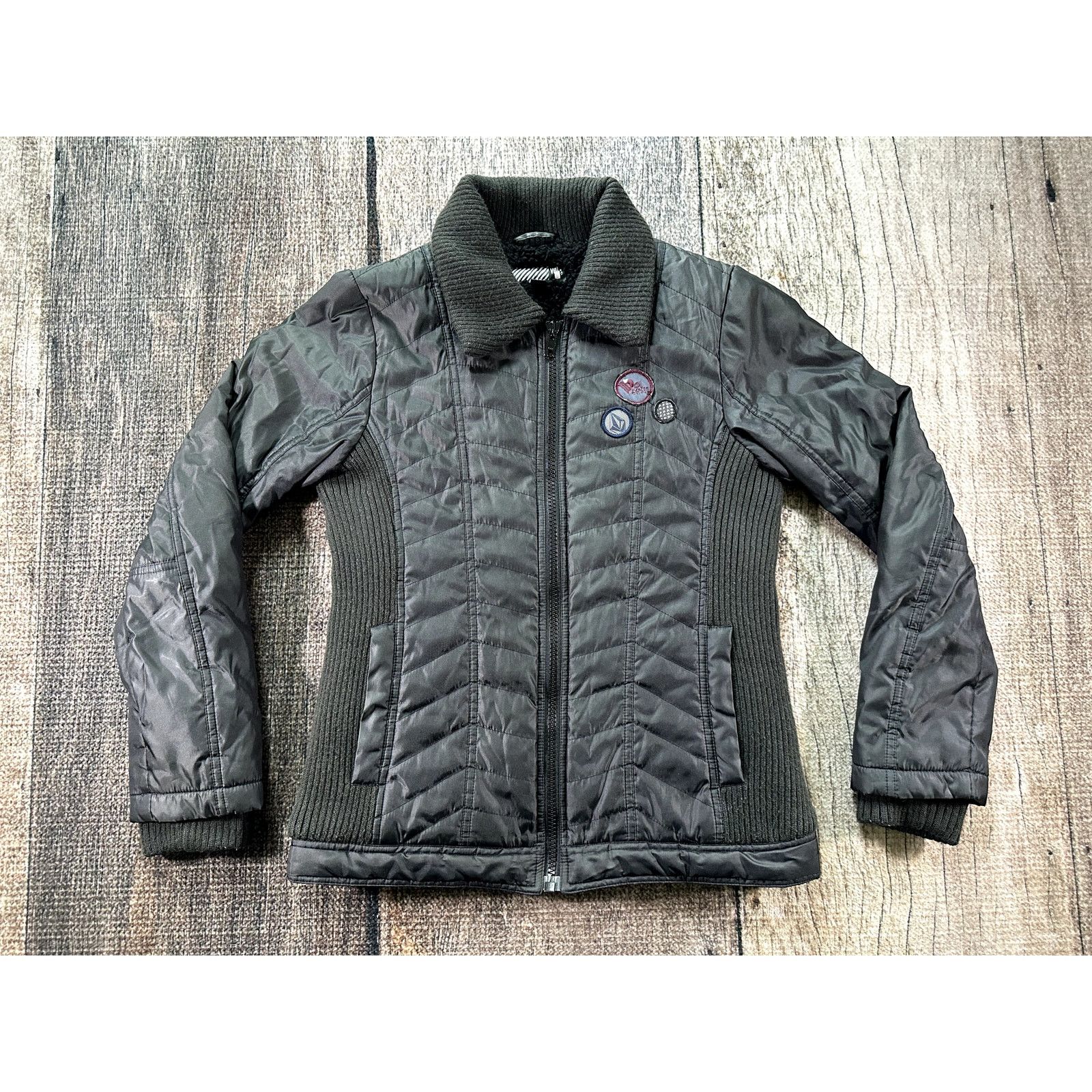 Volcom Volcom Womens Black Insulated Snowboarding Ski Jacket Size L / US 10 / IT 46 - 1 Thumbnail