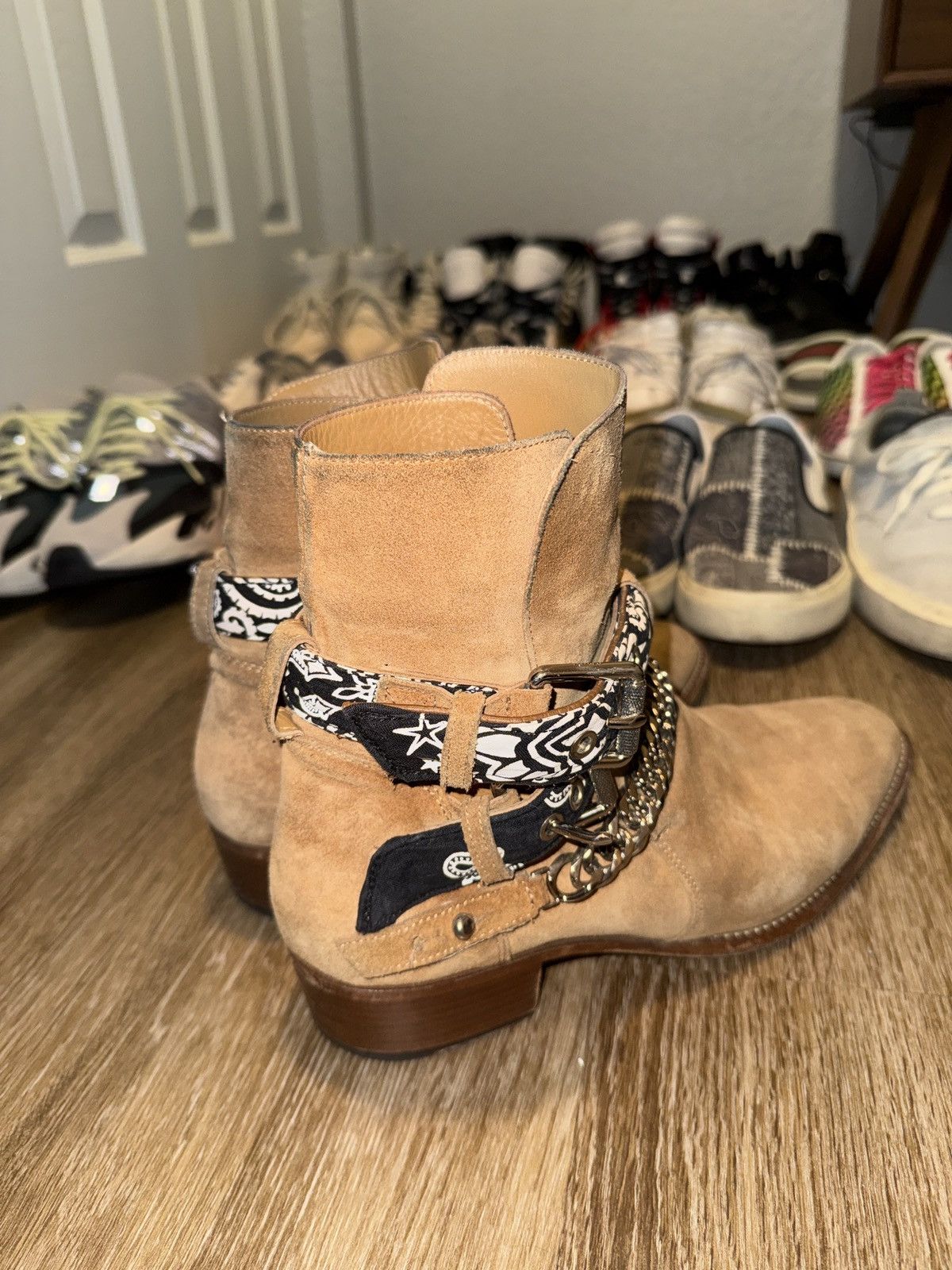 Amiri Amiri BANDANA BUCKLE BOOT with chain Size US 10 / EU 43 - 2 Thumbnail