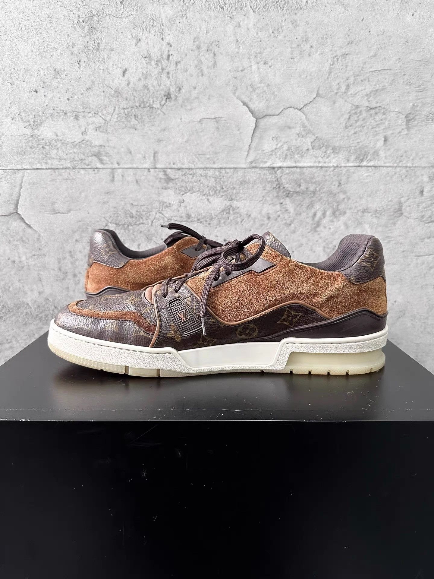 Louis Vuitton Louis Vuitton LV Trainer Monogram Brown K34 Size US 11 / EU 44 - 6 Thumbnail