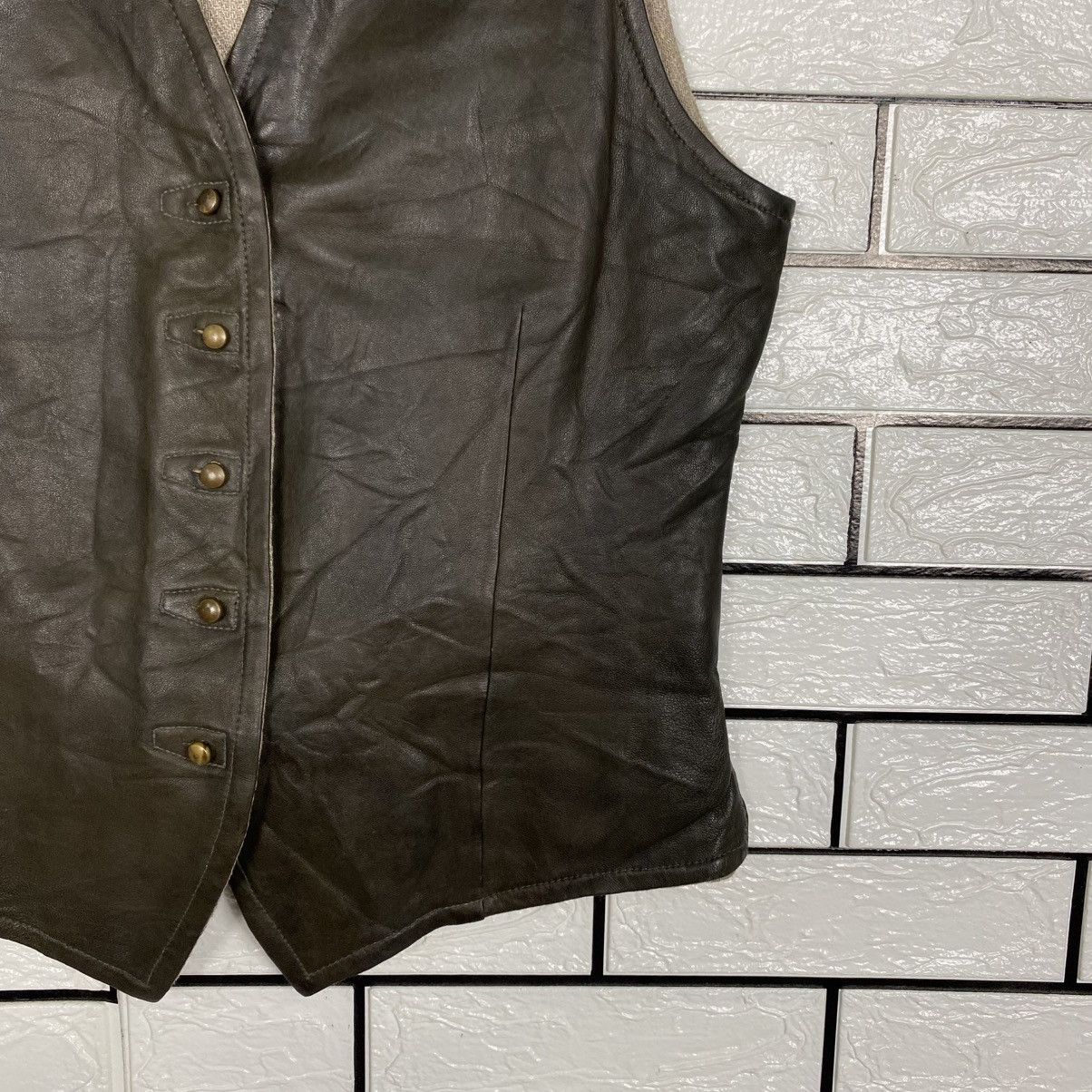 Isaac Sellam Experience 🔥RARE🔥Vintage Reversible Leather Vest Jacket Isaac Sellam Size US M / EU 48-50 / 2 - 5 Thumbnail
