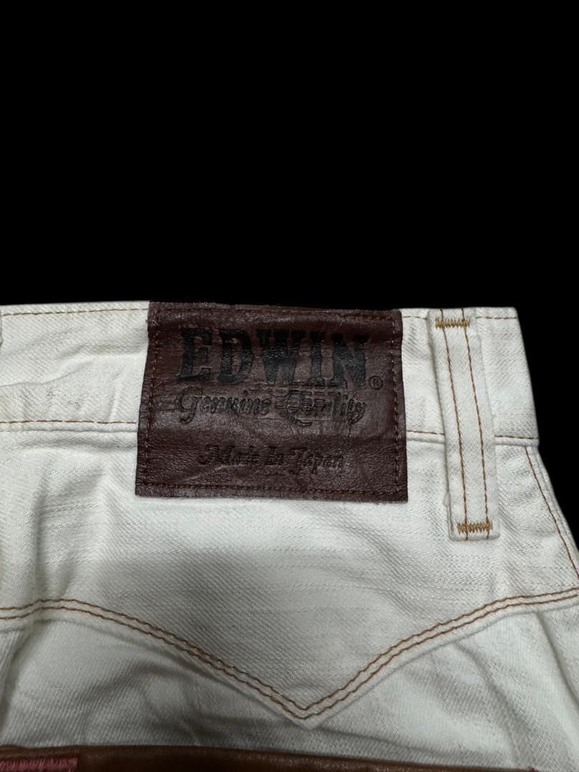 Edwin RARE Edwin White Jeans Navajo Style Pocket Made in Japan Size US 28 / EU 44 - 19 Thumbnail