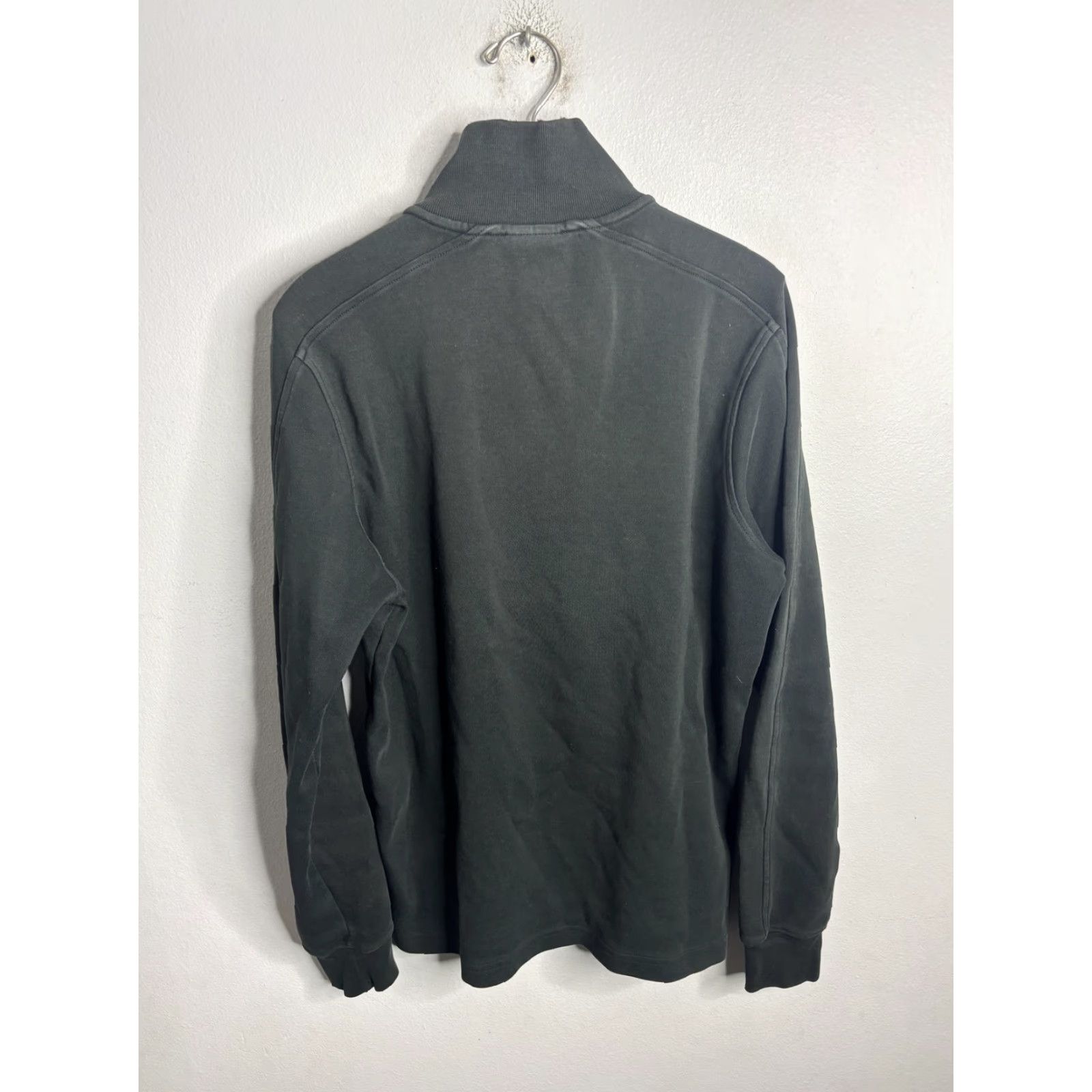 Lacoste Lacoste Pullover Sweater Mens M Black Quarter Zip Mock Neck Croc Logo Long Sleeve Casual Size US M / EU 48-50 / 2 - 6 Thumbnail