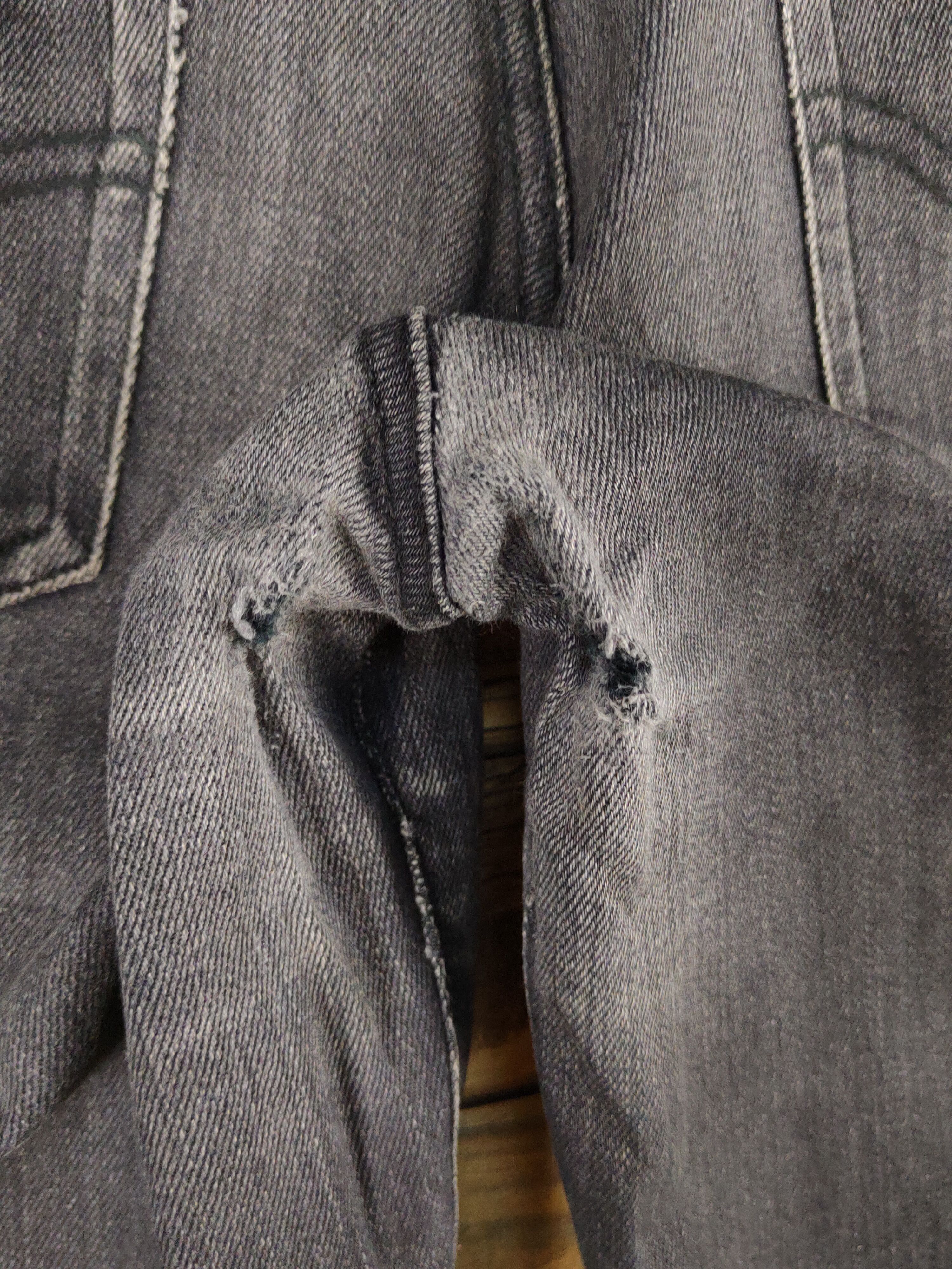Edwin Edwin Black Distressed Ripped denim Jeans #W1305 Size US 31 - 8 Thumbnail