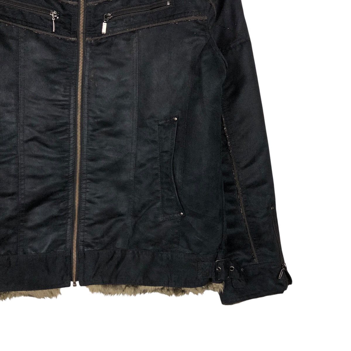 Japanese Brand 📌Vintage Biker Jacket Splendid Satisfaction Fur Bottom Size US L / EU 52-54 / 3 - 6 Thumbnail
