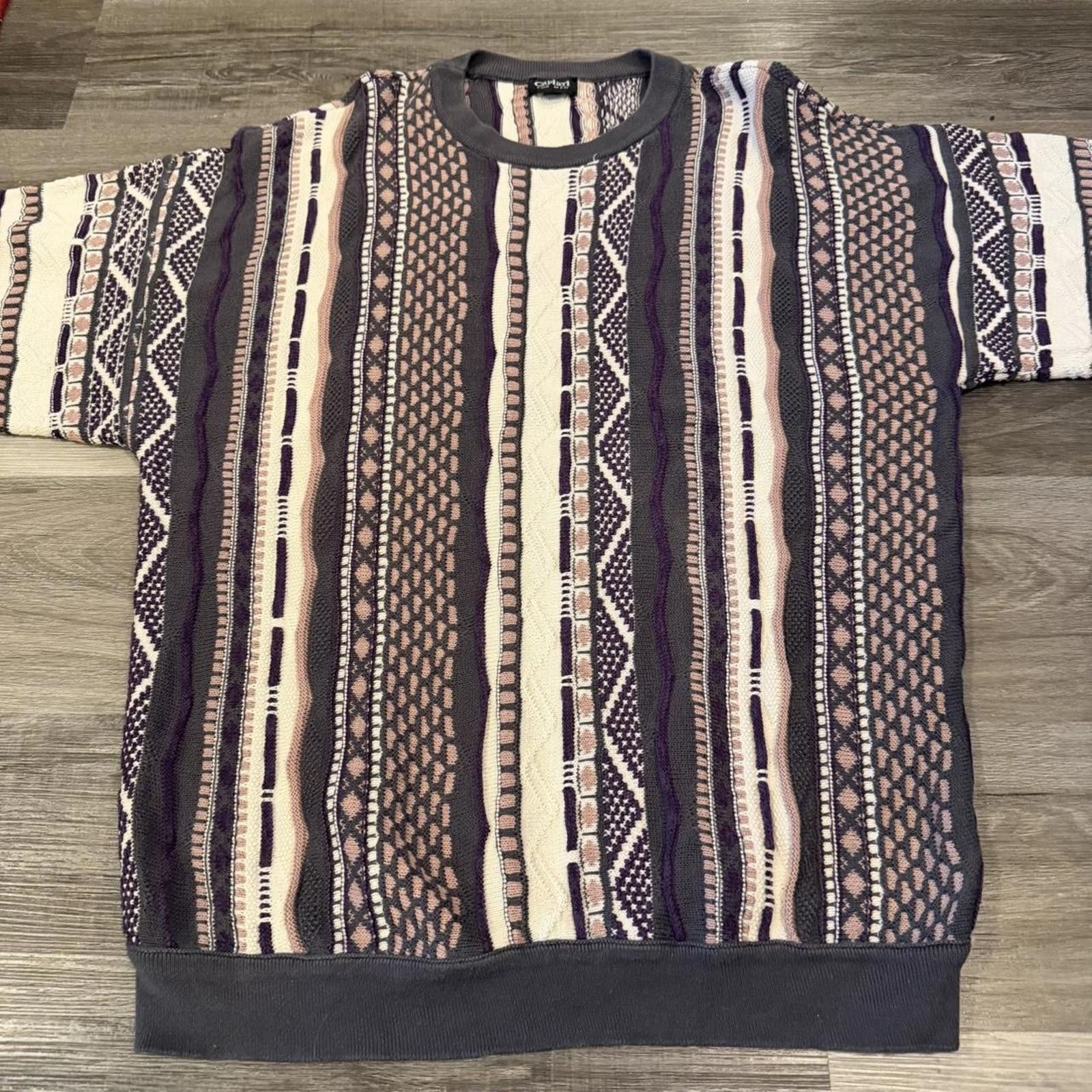 Other vintage capiati for men coogi style 3D knit sweater 90s XL Size US XL / EU 56 / 4 - 4 Thumbnail