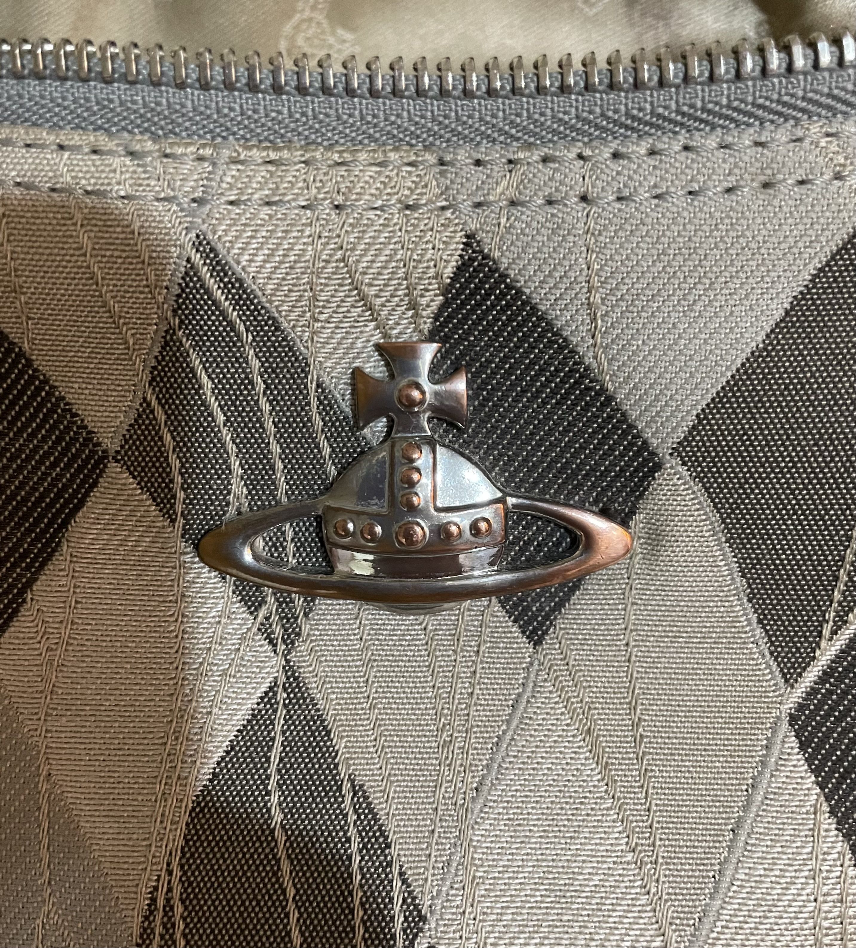 Vivienne Westwood Tartan Argyle Pattern Orb Belt Bag - Gray Size ONE SIZE - 8 Thumbnail