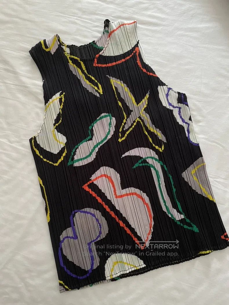 Issey Miyake Issey Miyake Black Tank Top Size L / US 10 / IT 46 - 2 Thumbnail