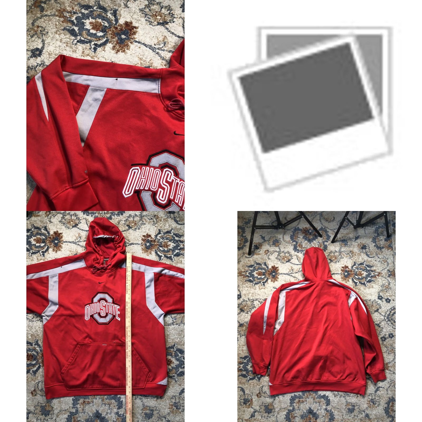 Nike VINTAGE Ohio State Hoodie Mens XL Red Nike Fit Therma Pullover Sweatshirt Buckeyes NCAA Size US XL / EU 56 / 4 - 8 Thumbnail