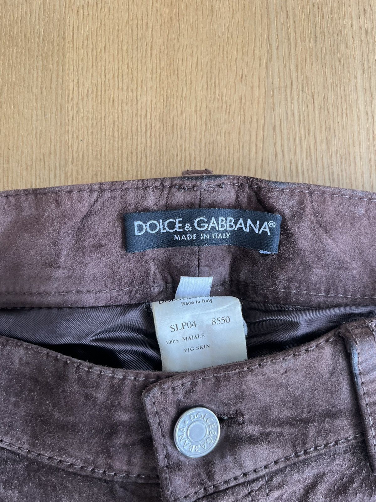 Dolce & Gabbana Dolce & Gabbana - Pig Skin Trousers Size US 30 / EU 46 - 3 Thumbnail