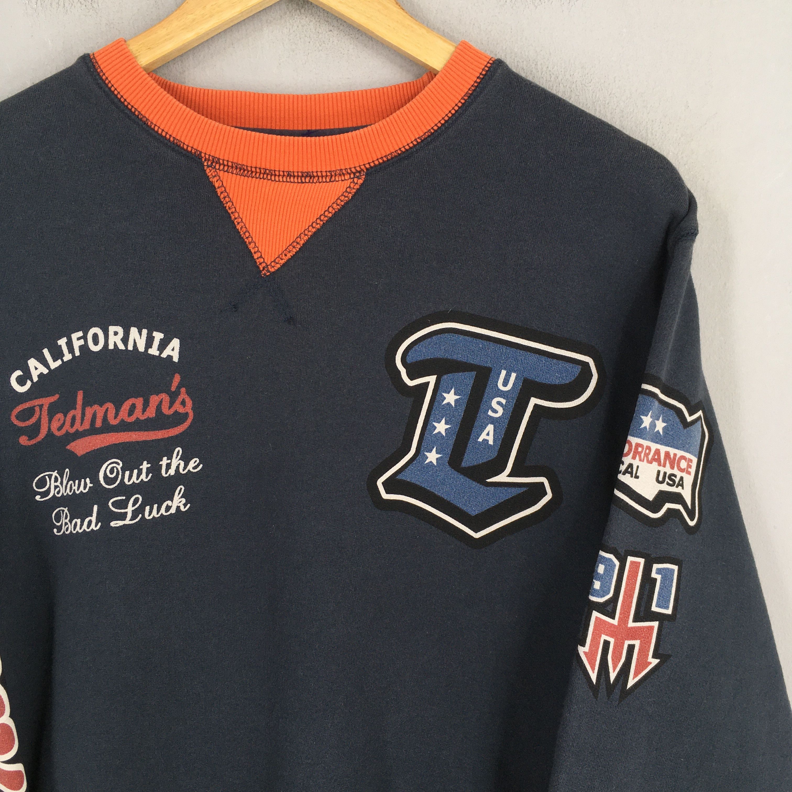 Vintage Vintage Ted Company California Blue Sweatshirt Medium Size US M / EU 48-50 / 2 - 3 Thumbnail