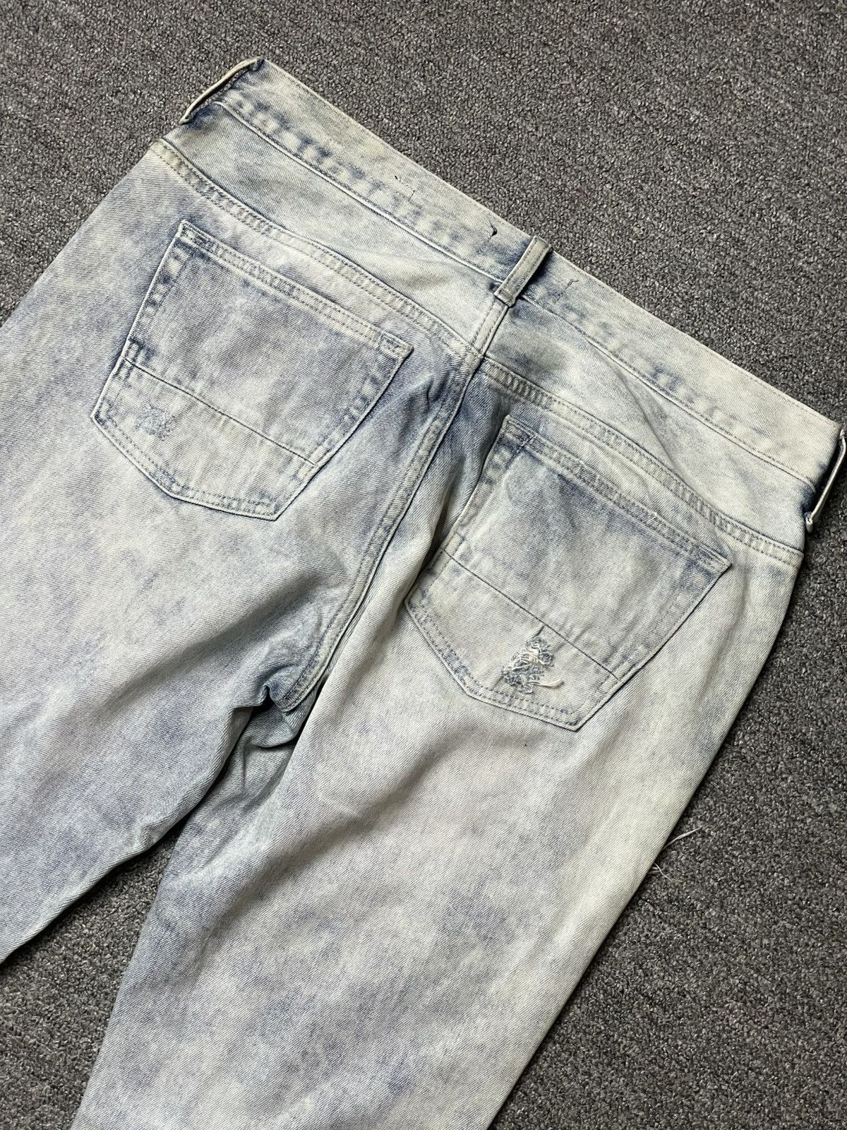 Pacsun × Vintage PACSUN 32x30 Acid Wash Ripped Jeans (92) Size US 35 - 19 Thumbnail
