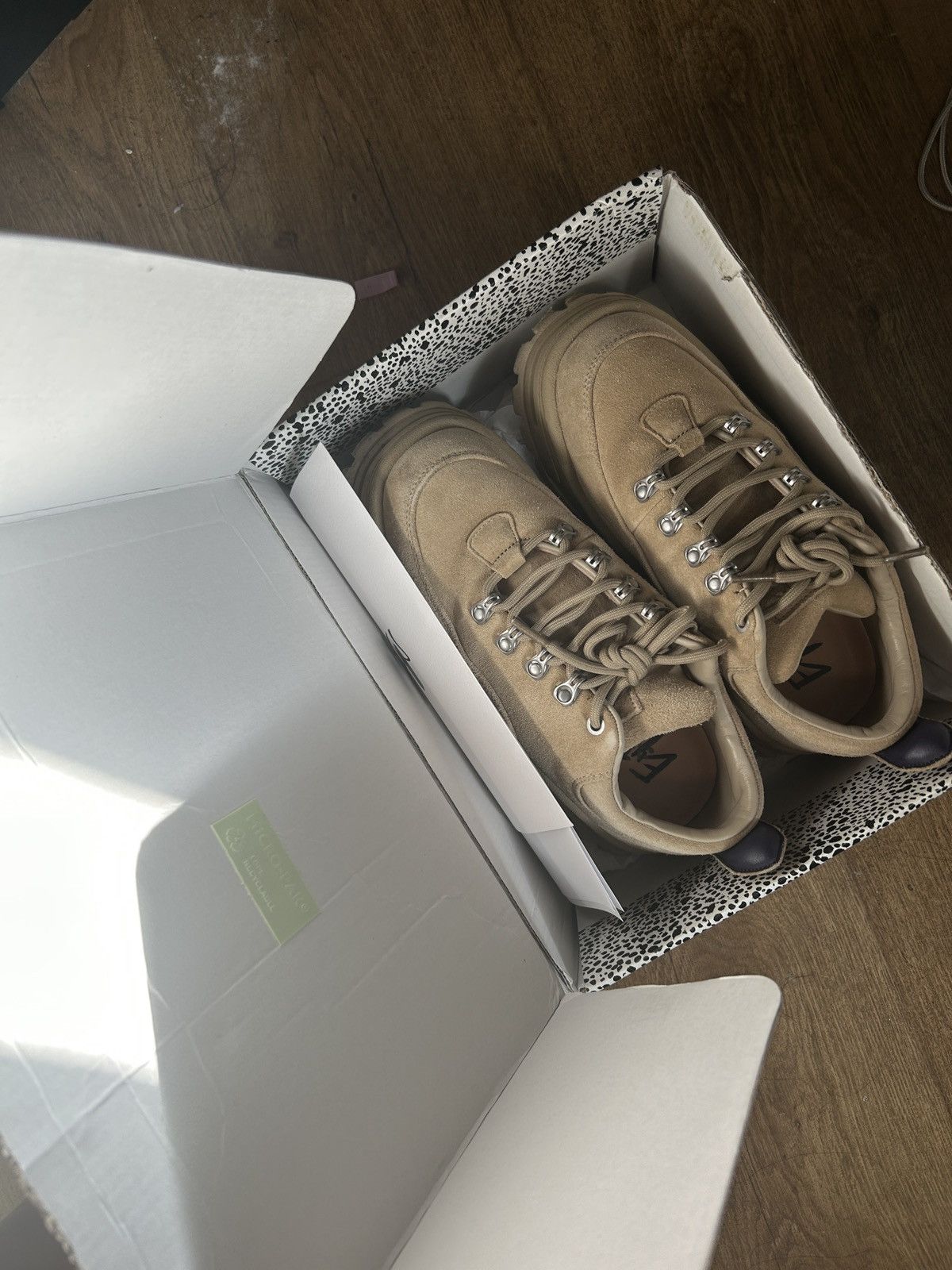 Eytys Eytys Beige Suede Angel Sneakers In Dune | Grailed