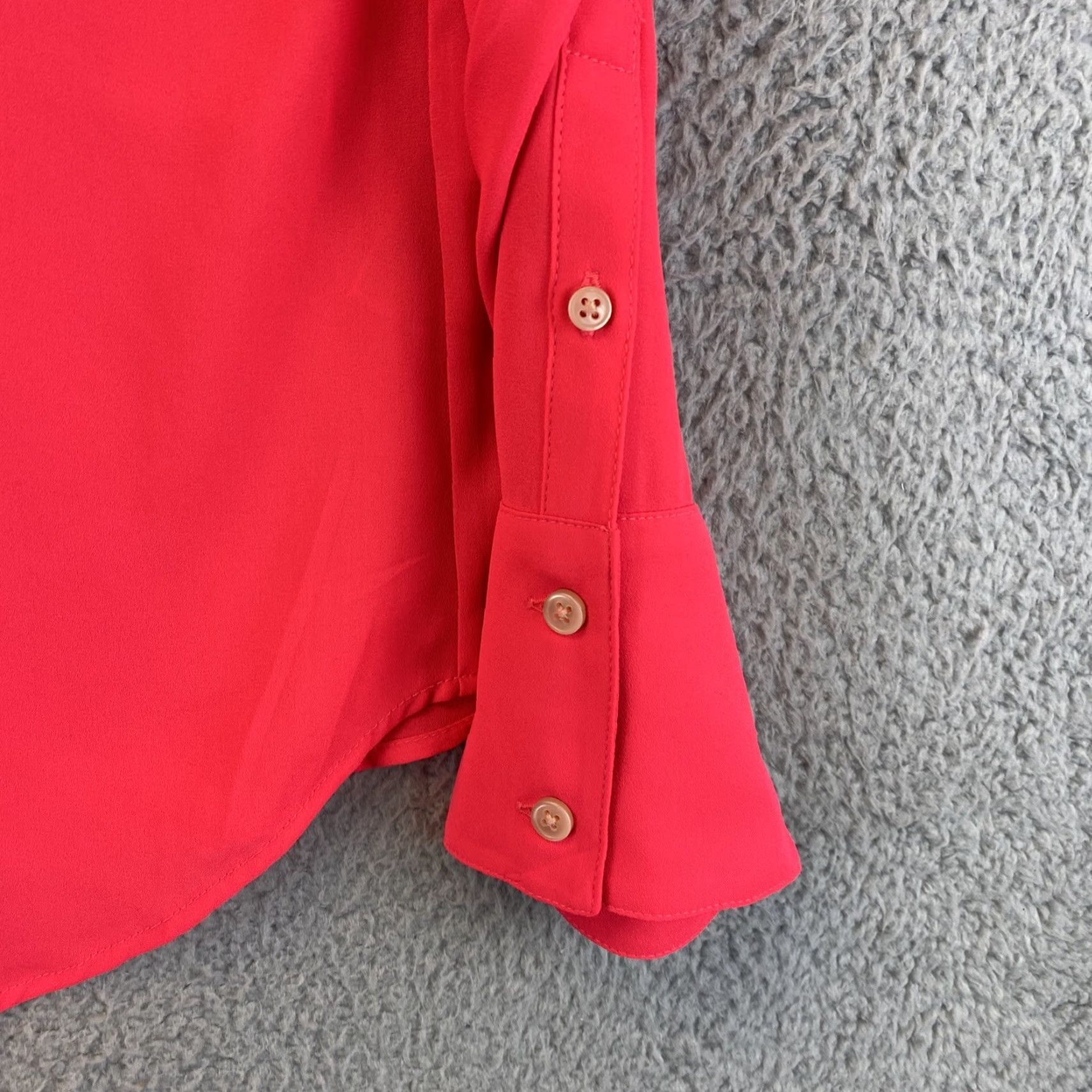 Banana Republic Banana Republic Women's Magenta Tunic Blouse Long Sleeve M V neck /64-14 Size M / US 6-8 / IT 42-44 - 7 Thumbnail