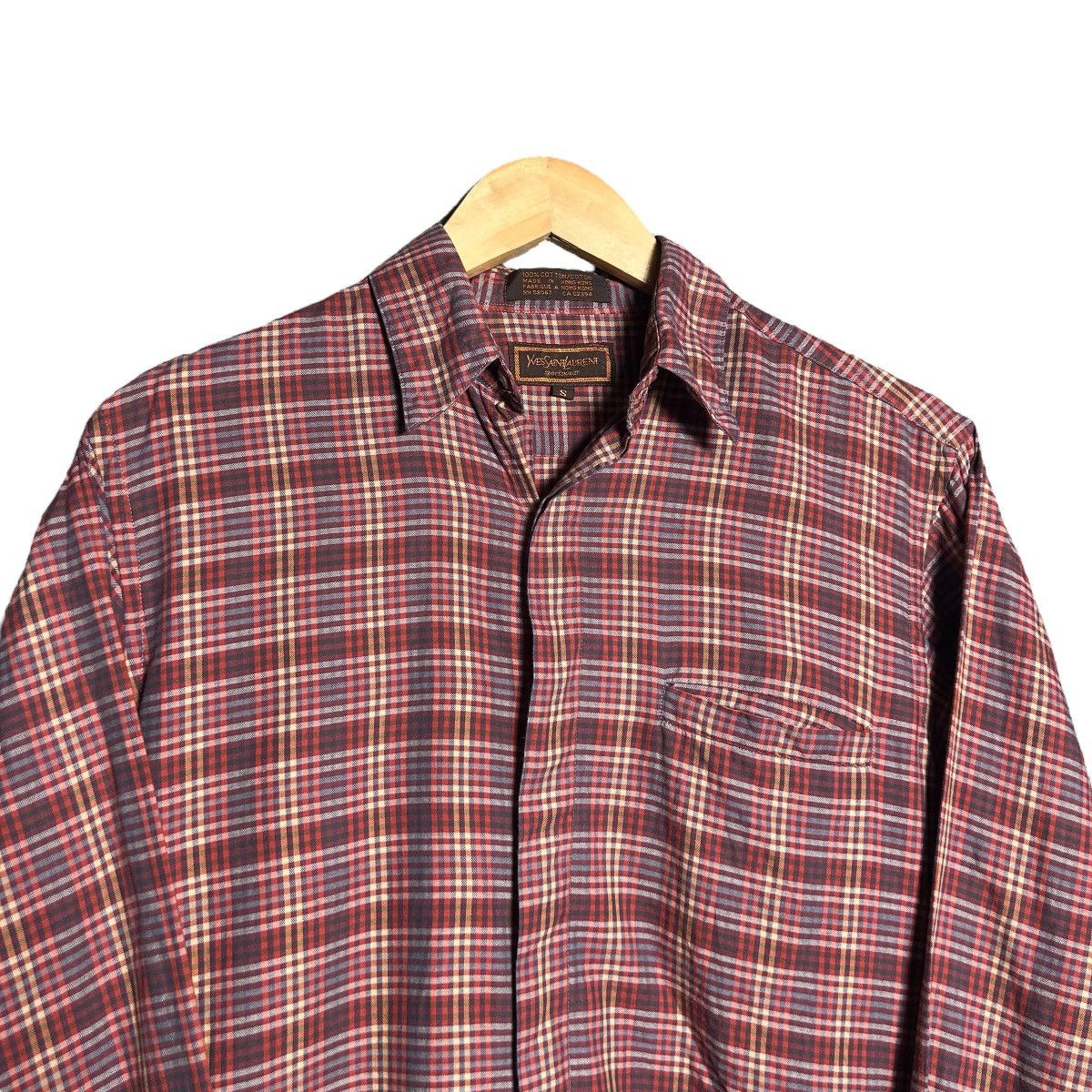 Vintage × Yves Saint Laurent Vintage Yves Saint Laurent Button Up Shirt Size M / US 6-8 / IT 42-44 - 3 Thumbnail