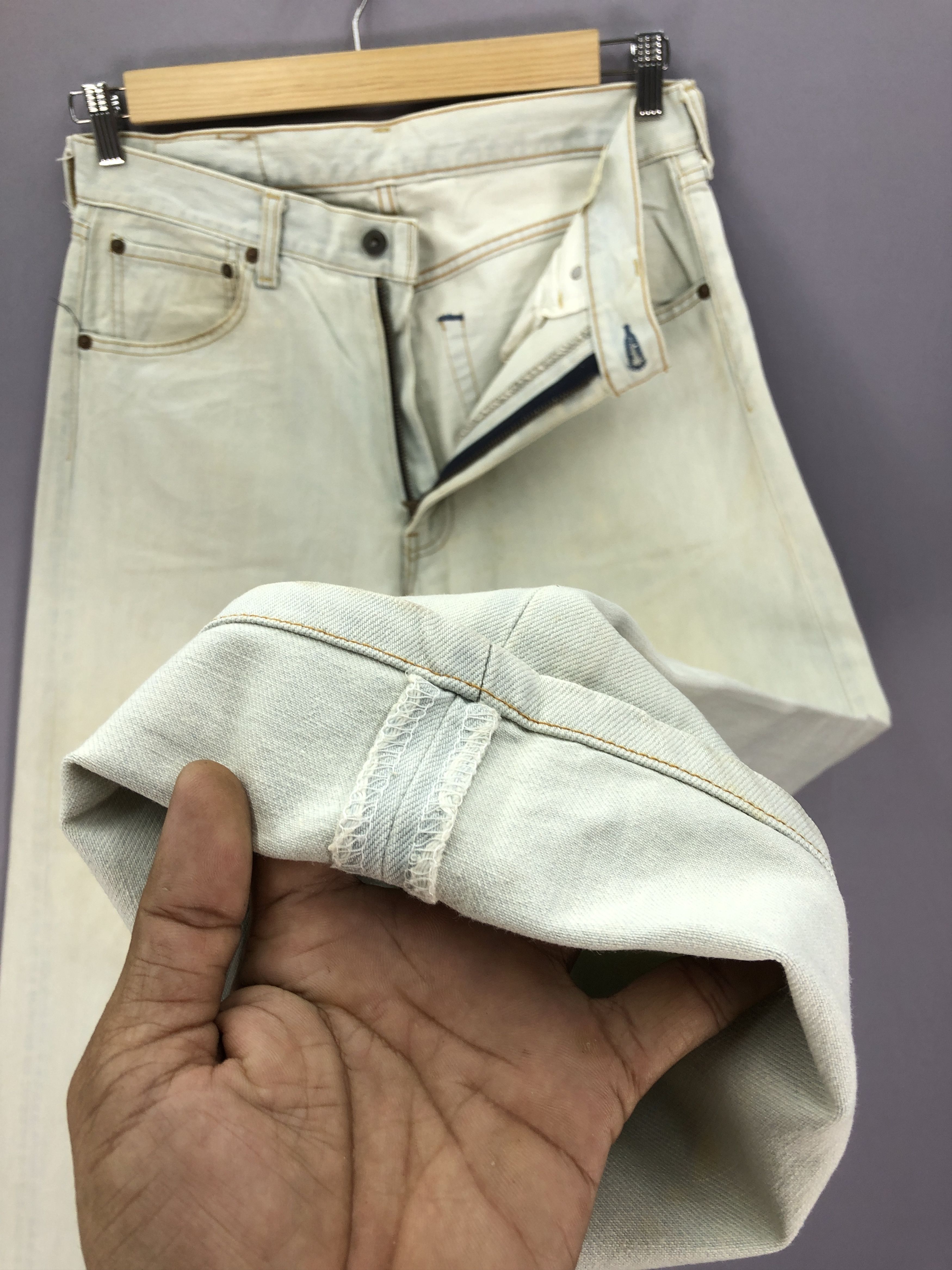 Levi's Vintage Levis 503 Sun Faded Jeans Levi's Light Wash Denim Size US 30 / EU 46 - 8 Thumbnail