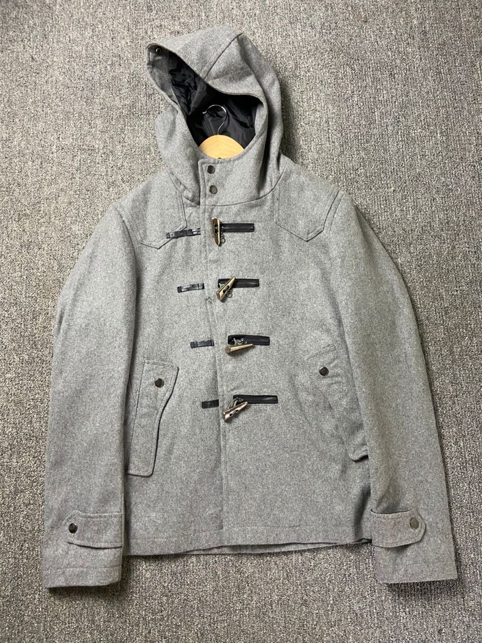 semanticdesign Semantic Design Wool Duffle Hoodie Jacket (203) Size US L / EU 52-54 / 3 - 1 Thumbnail