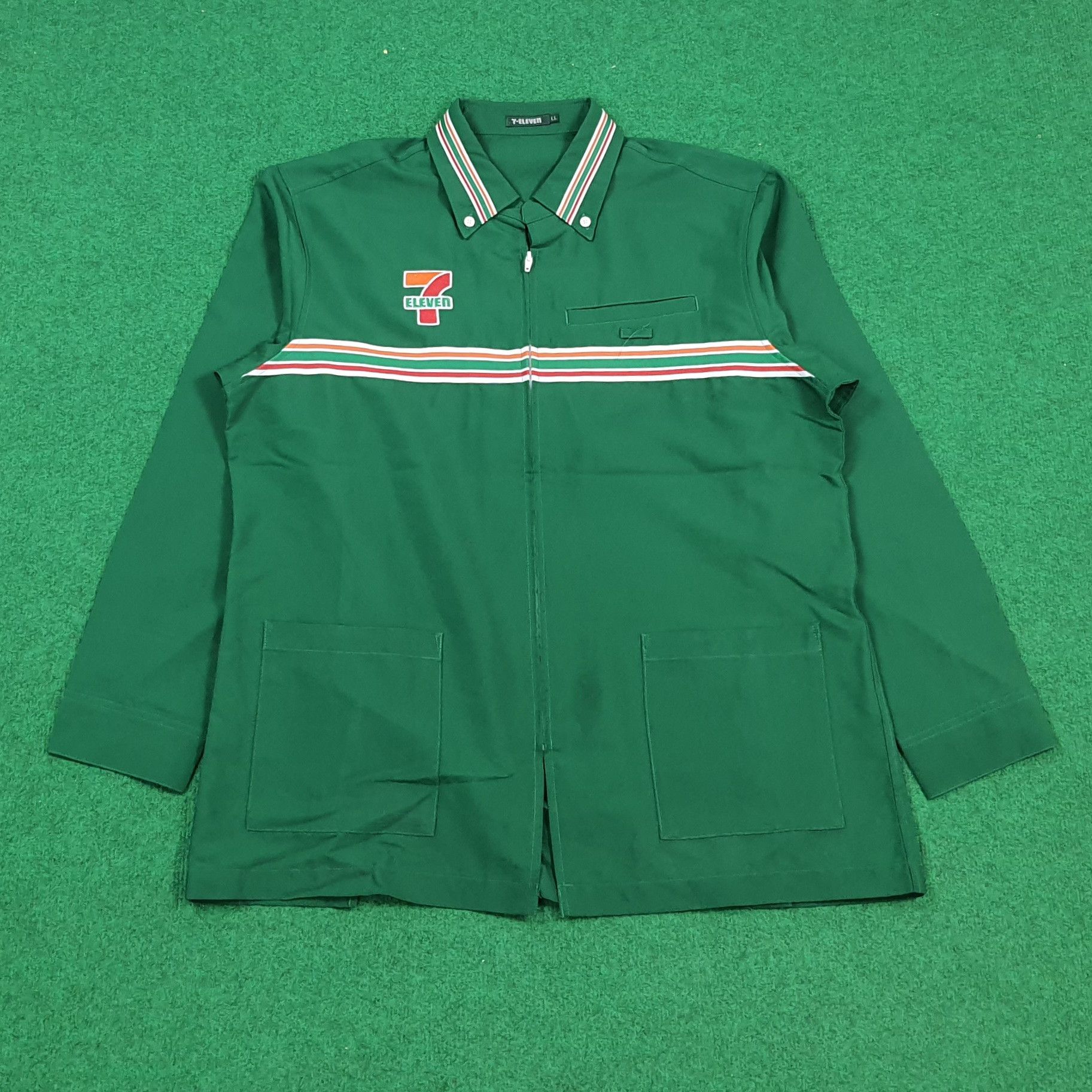 Japanese Brand Vintage 7 Eleven Japan Staff Uniform Workwear C301N5 Size US L / EU 52-54 / 3 - 3 Thumbnail