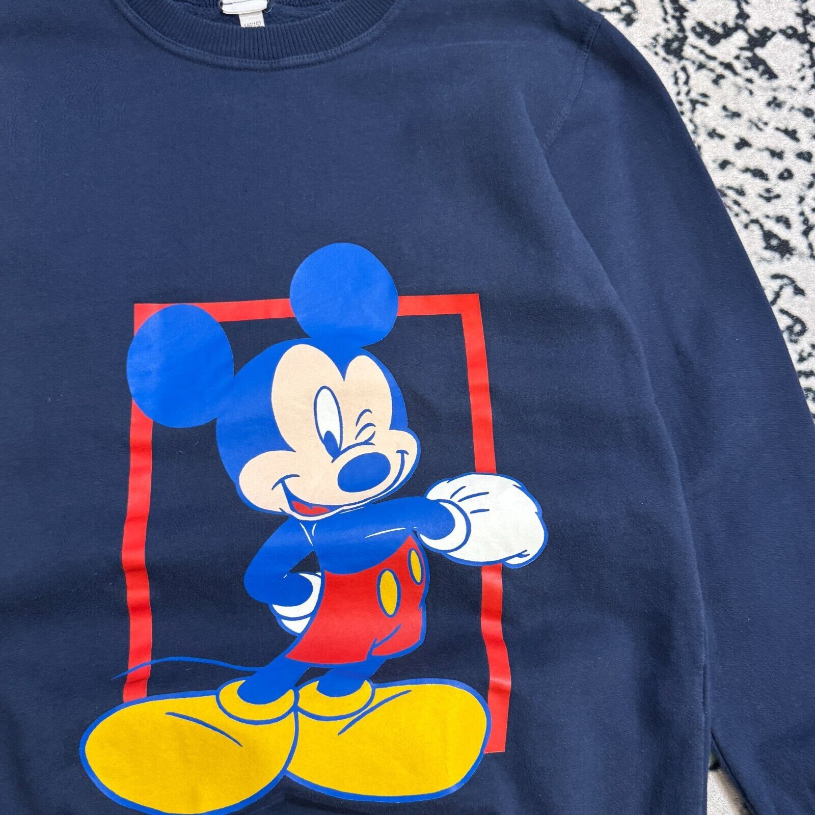 Vintage Vintage Navy Coton Crewneck Size XS Mickey Mouse Walt Disney Size US XS / EU 42 / 0 - 5 Thumbnail