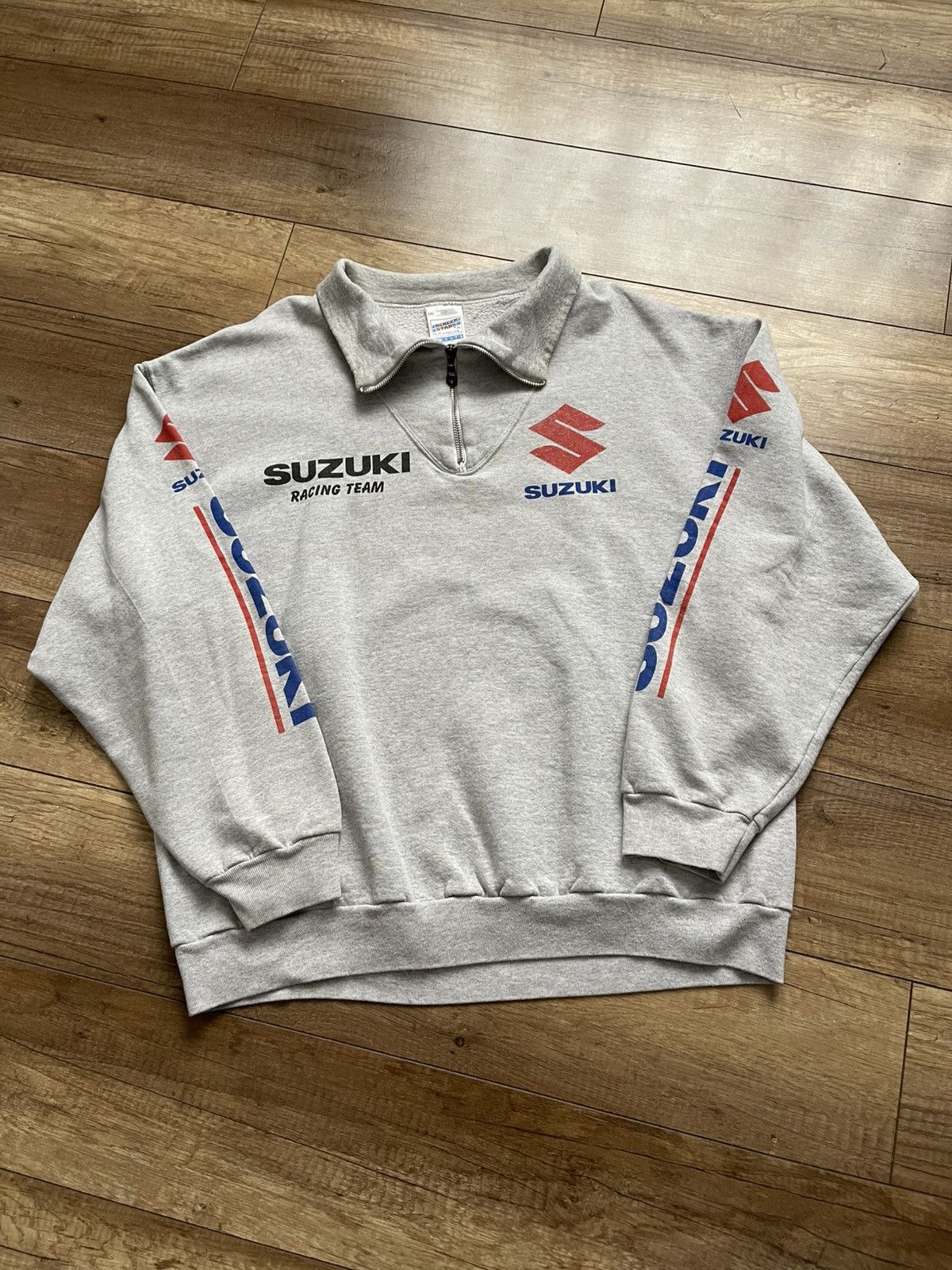 Other Suzuki Team Vintage Racing 1/4 Zip Sweatshirt 90s Size US XXL / EU 58 / 5 - 2 Thumbnail