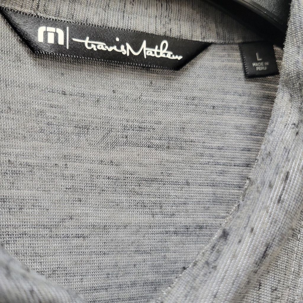 TravisMathew Travis Mathew Men's Gray Polo Golf Collared Shirt Size Large Size US L / EU 52-54 / 3 - 6 Thumbnail