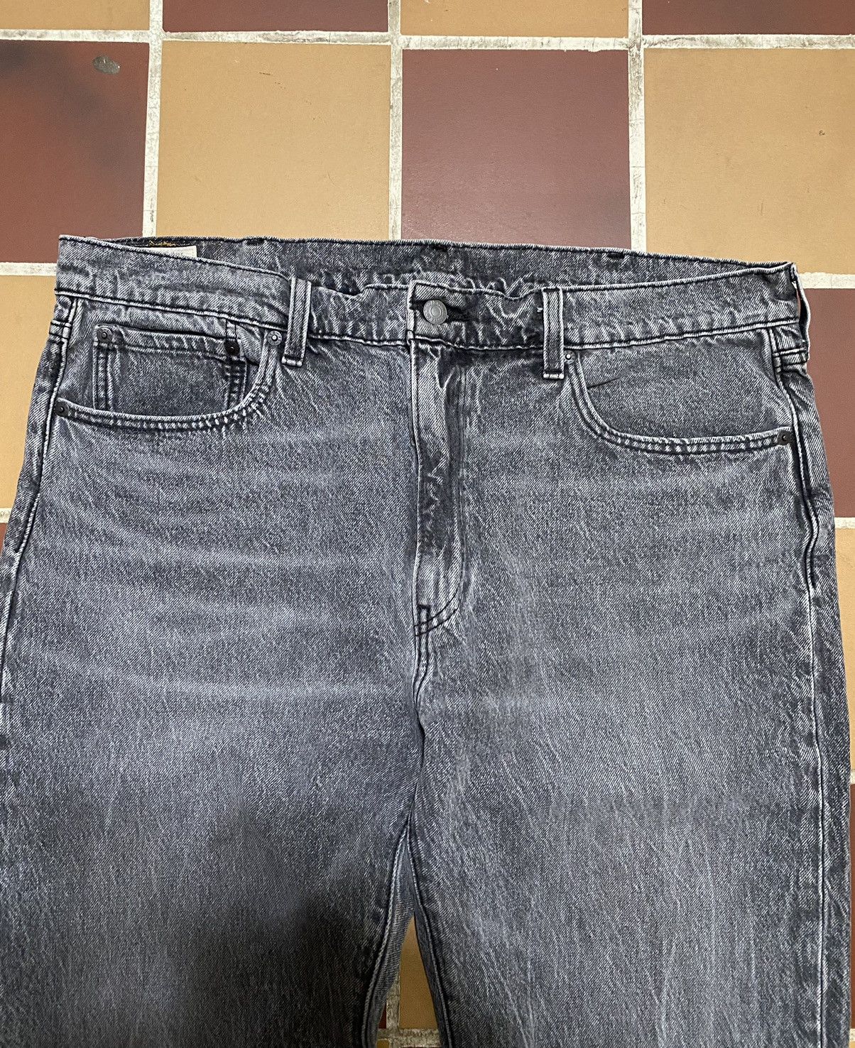 Levi's Vintage Levis 502 destressed designer black denim Size US 38 / EU 54 - 3 Thumbnail