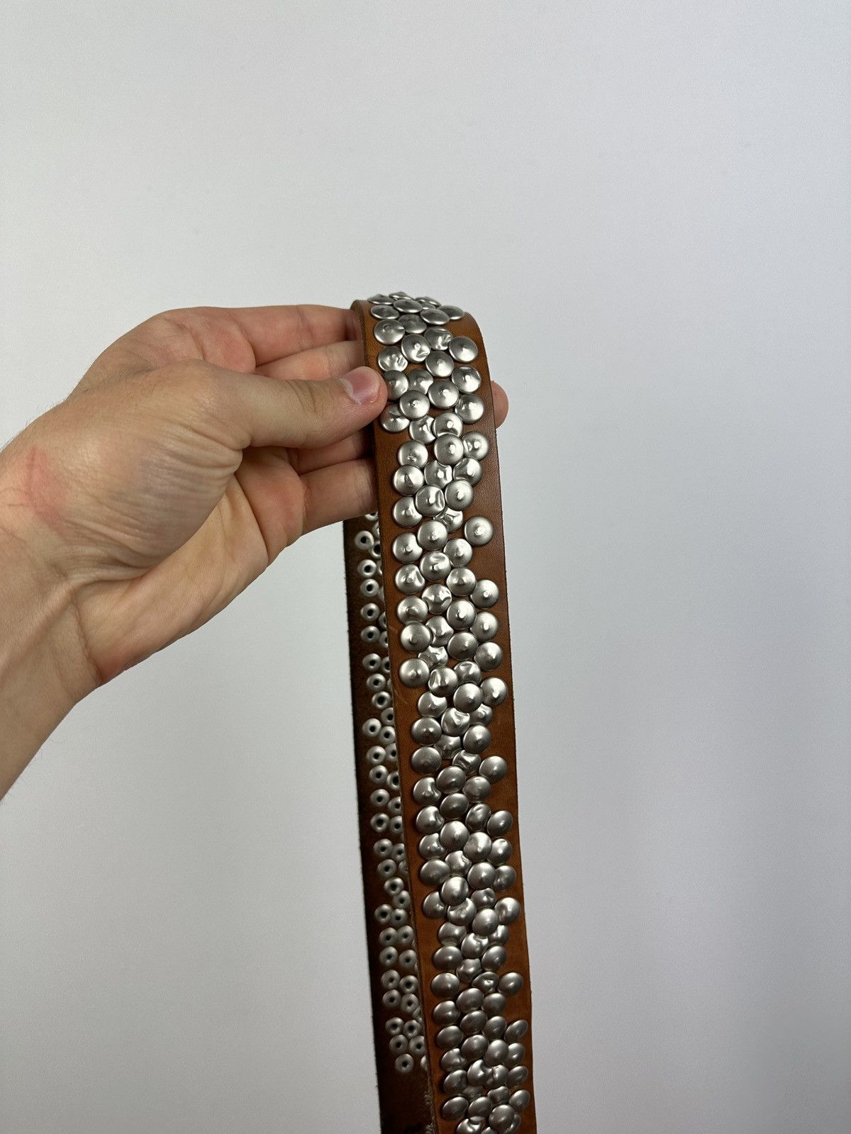 Vintage Vintage Y2K Leather Belt Size ONE SIZE - 5 Thumbnail
