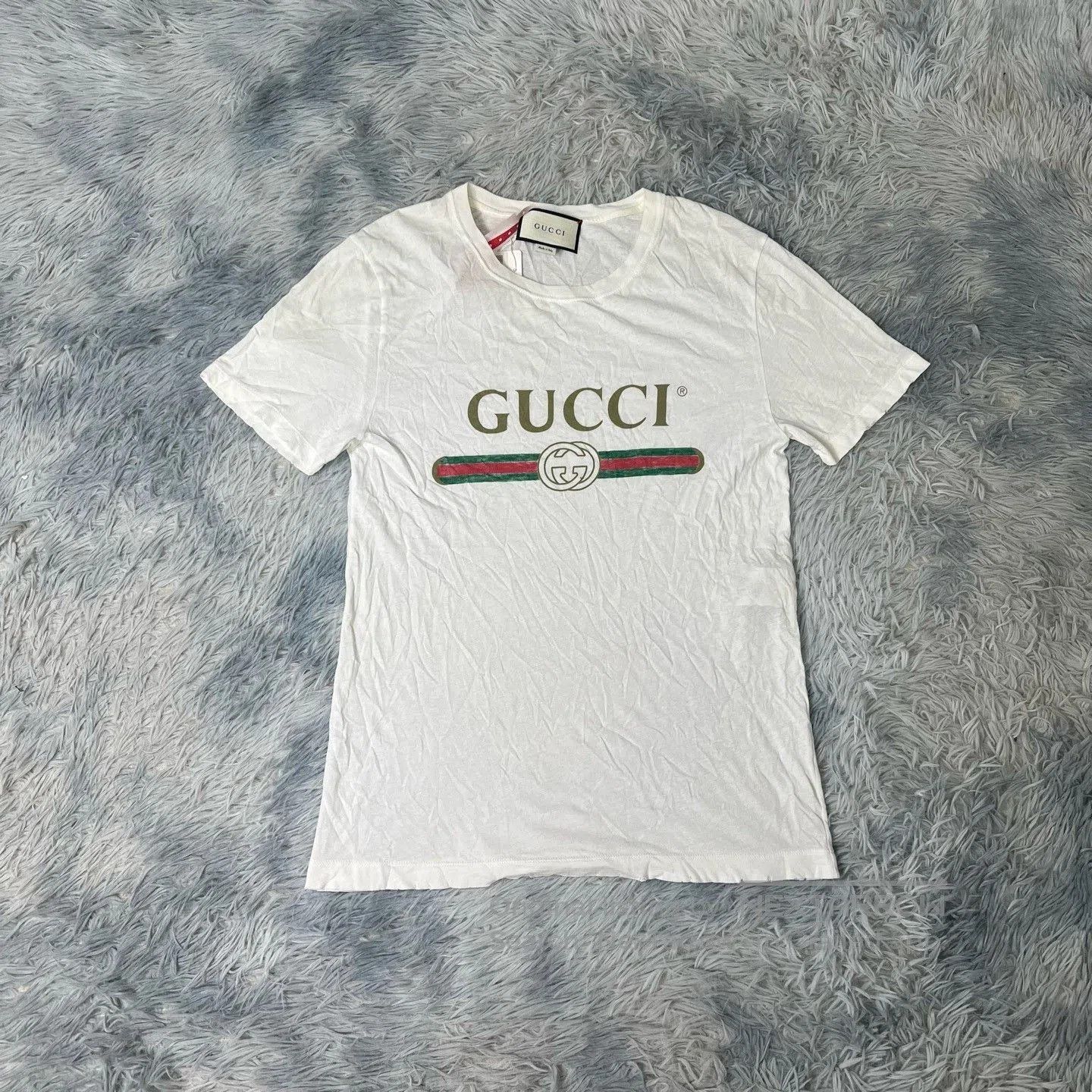 Gucci Gucci Distressed Short-Sleeve T-Shirt. Size US S / EU 44-46 / 1 - 1 Thumbnail