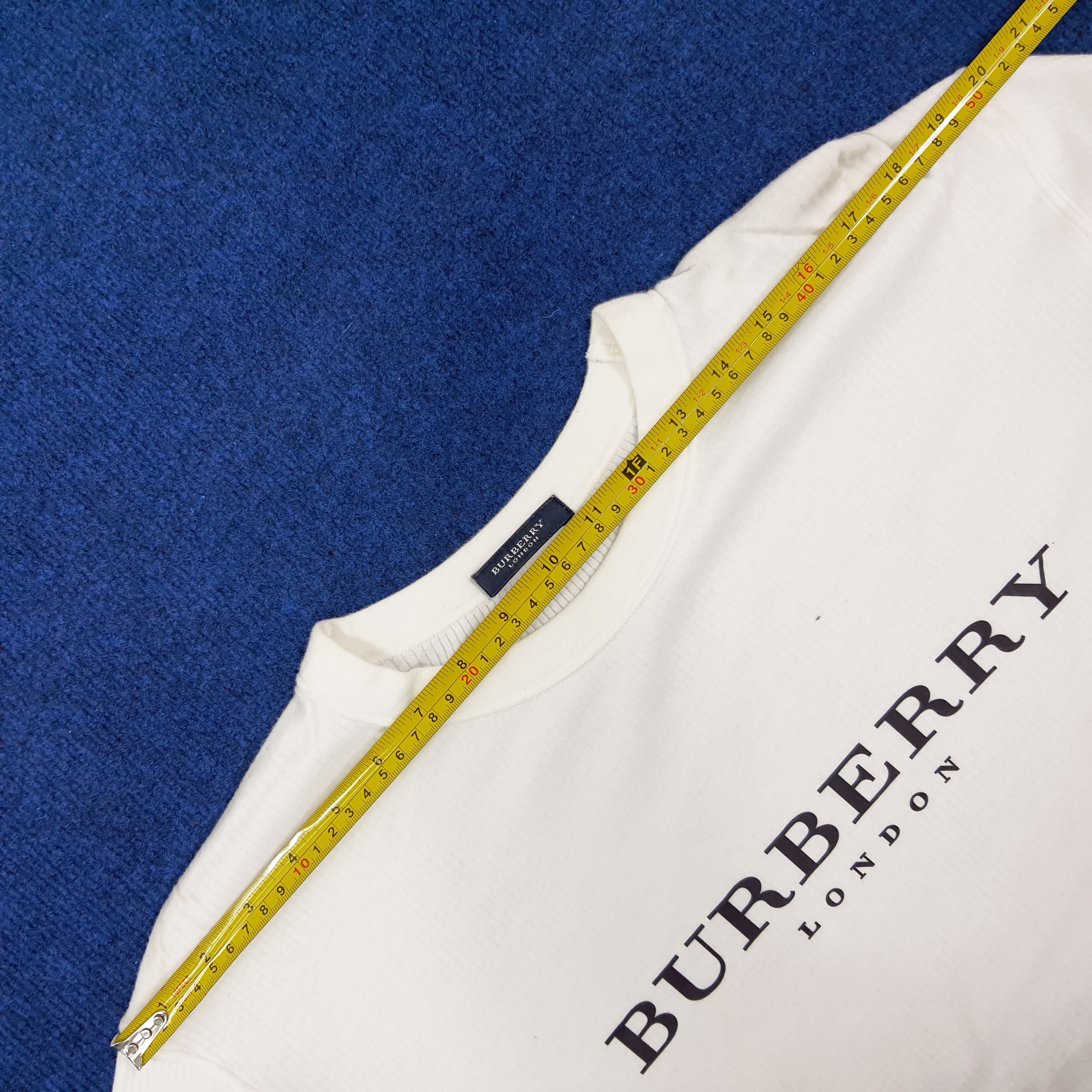 Burberry × Vintage Vintage Burberry London Corduroy Long Sleeve Tshirt Size US L / EU 52-54 / 3 - 7 Thumbnail