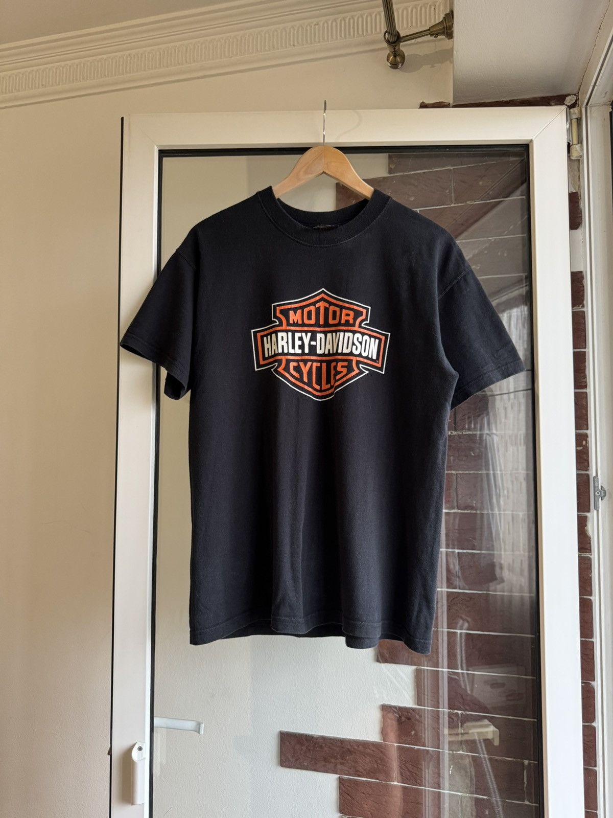 Harley Davidson 🇺🇸Vintage Harley Davidson made in USA tshirt Eange Logo Size US XL / EU 56 / 4 - 1 Thumbnail