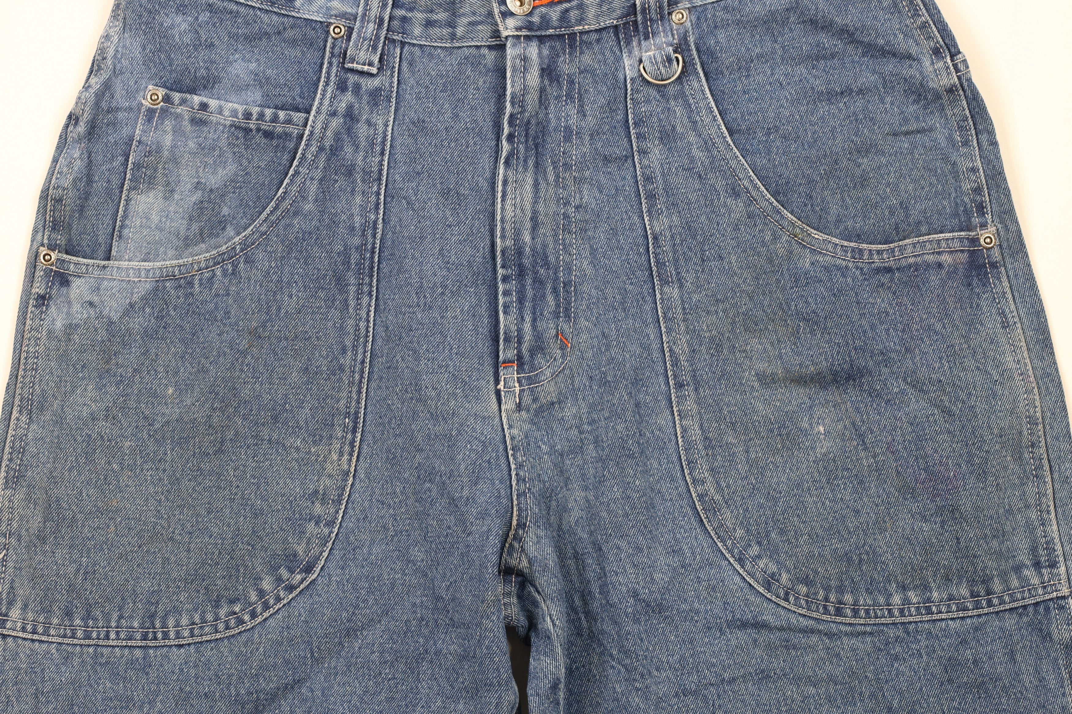 Vintage Vintage 90s Streetwear Big Pocket Denim Jean Shorts Jorts Size US 36 / EU 52 - 3 Thumbnail