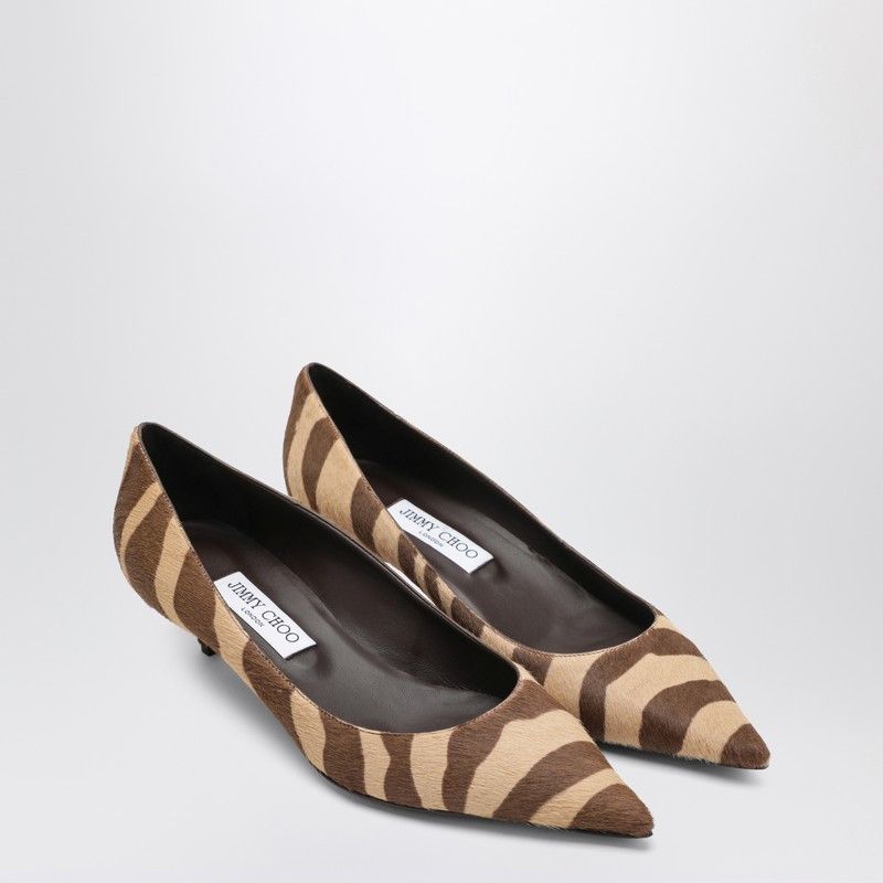 Jimmy Choo Jimmy Choo Amelia Pumps In Zebra-Print Pony Hair Size US 6 / IT 36 - 1 Thumbnail