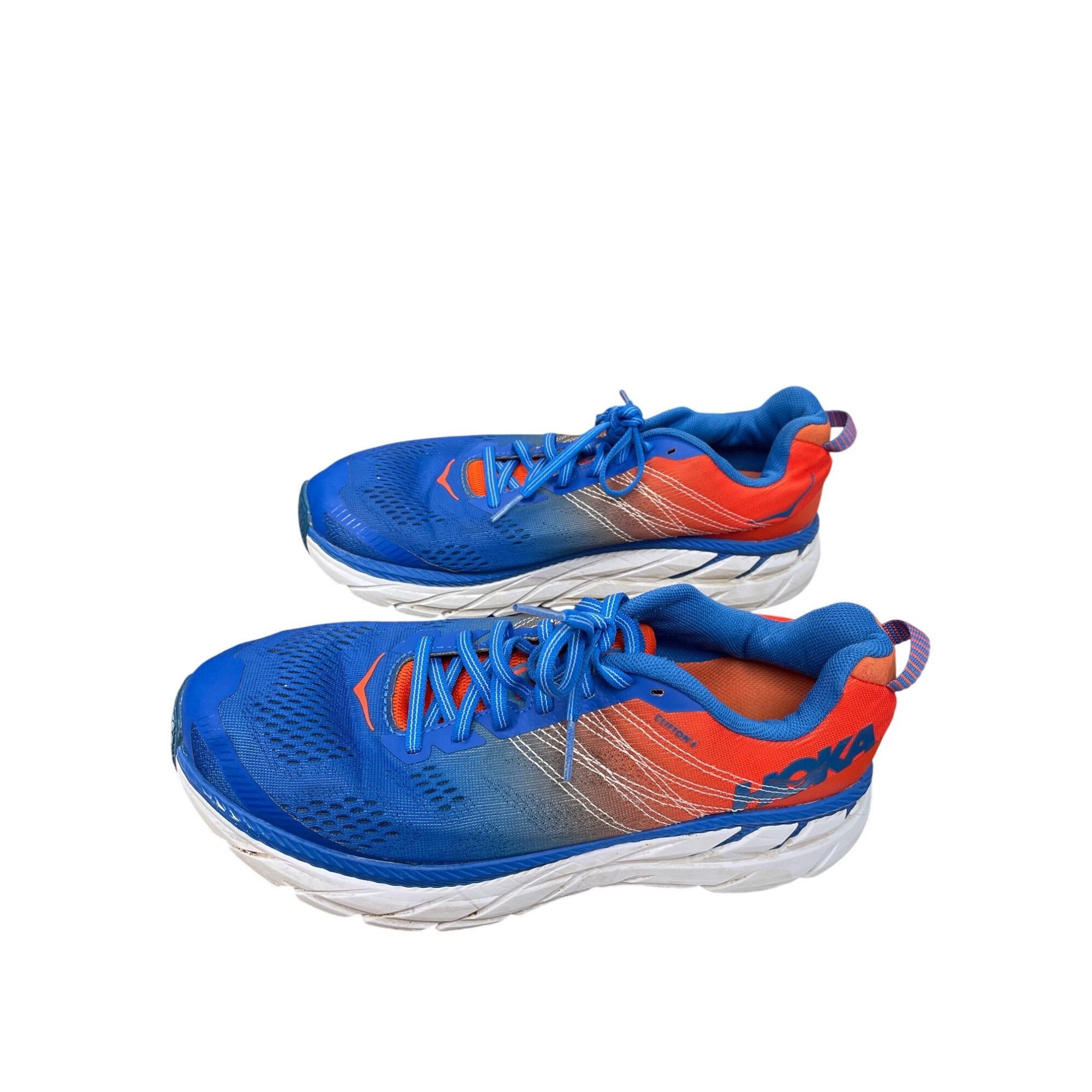 Hoka Hoka Clifton 6 Mens Blue Orange Mens Running Sneakers Size 9 Size US 9.5 / EU 42-43 - 4 Thumbnail