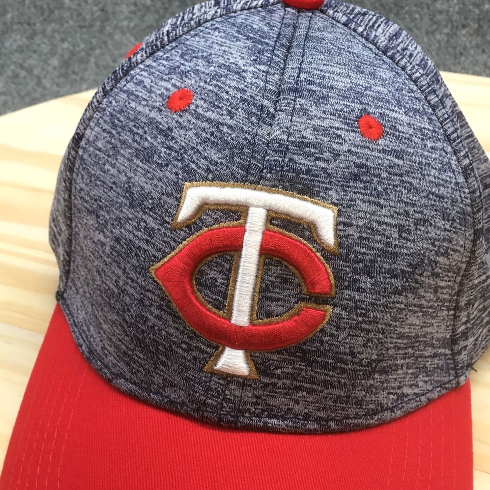 Twins Melonwear Minnesota Twins Baseball Hat Mens Blue OS Adjustable Embroidered Logo Size ONE SIZE - 3 Thumbnail