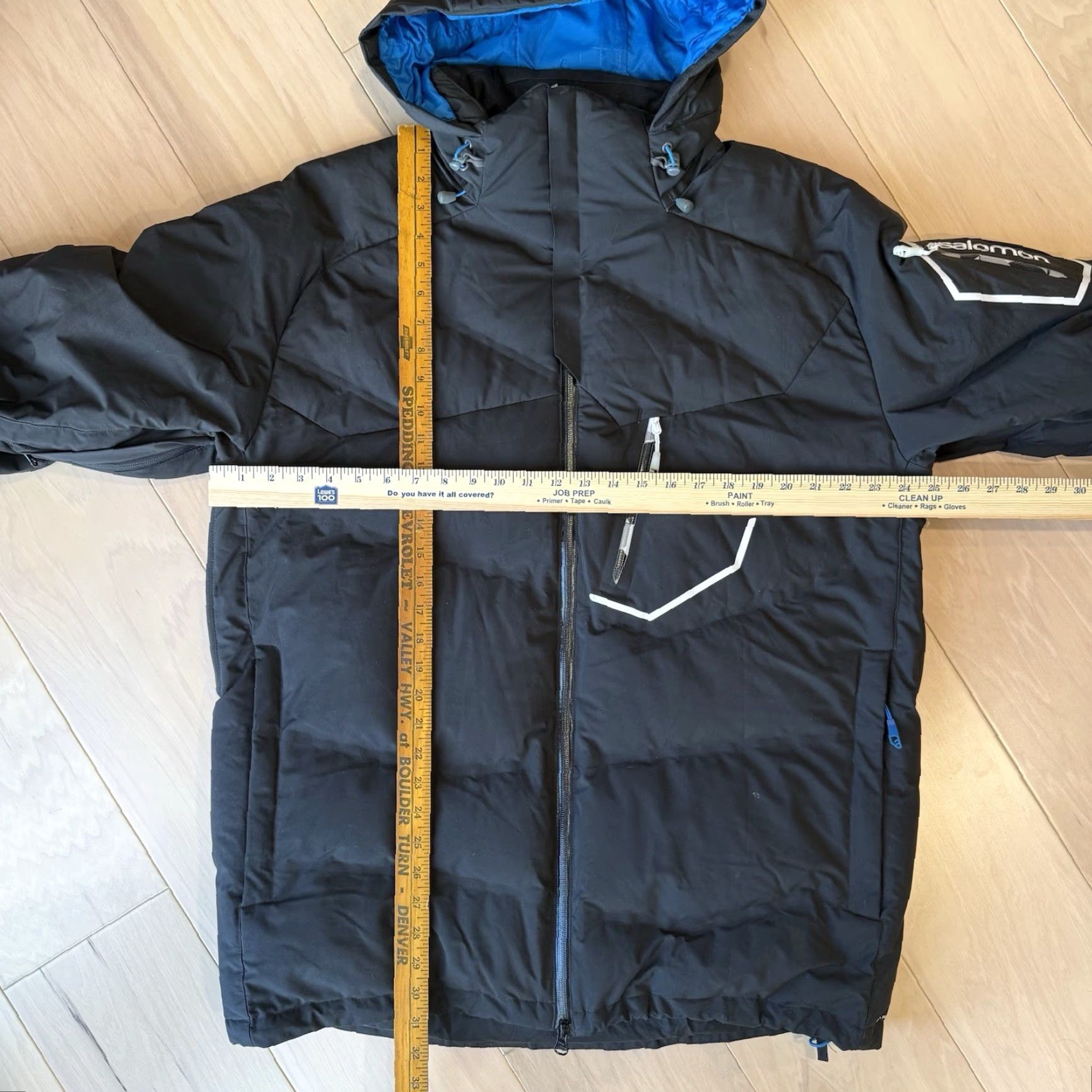 Salomon Salomon Clima Pro Storm Jacket XL Black Full Zip Puffer Winter Down Insulated Mens Size US XL / EU 56 / 4 - 3 Thumbnail